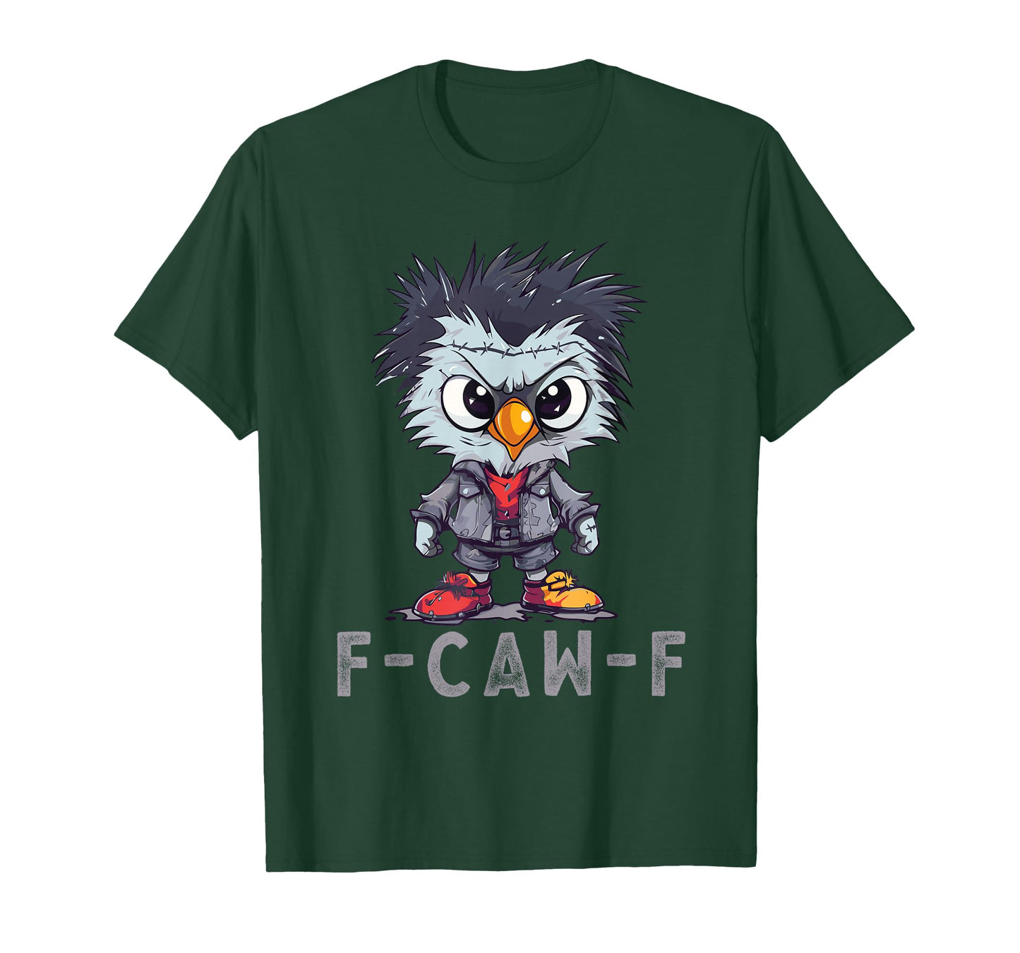 F-Caw-F Funny Chicken FCAWF Humour Quote Baby Rooster Meme T-Shirt