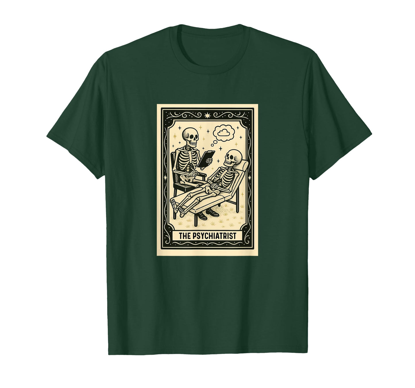 Psychiatrist Tarot Card - Halloween Spooky Gothic Psychiatry T-Shirt