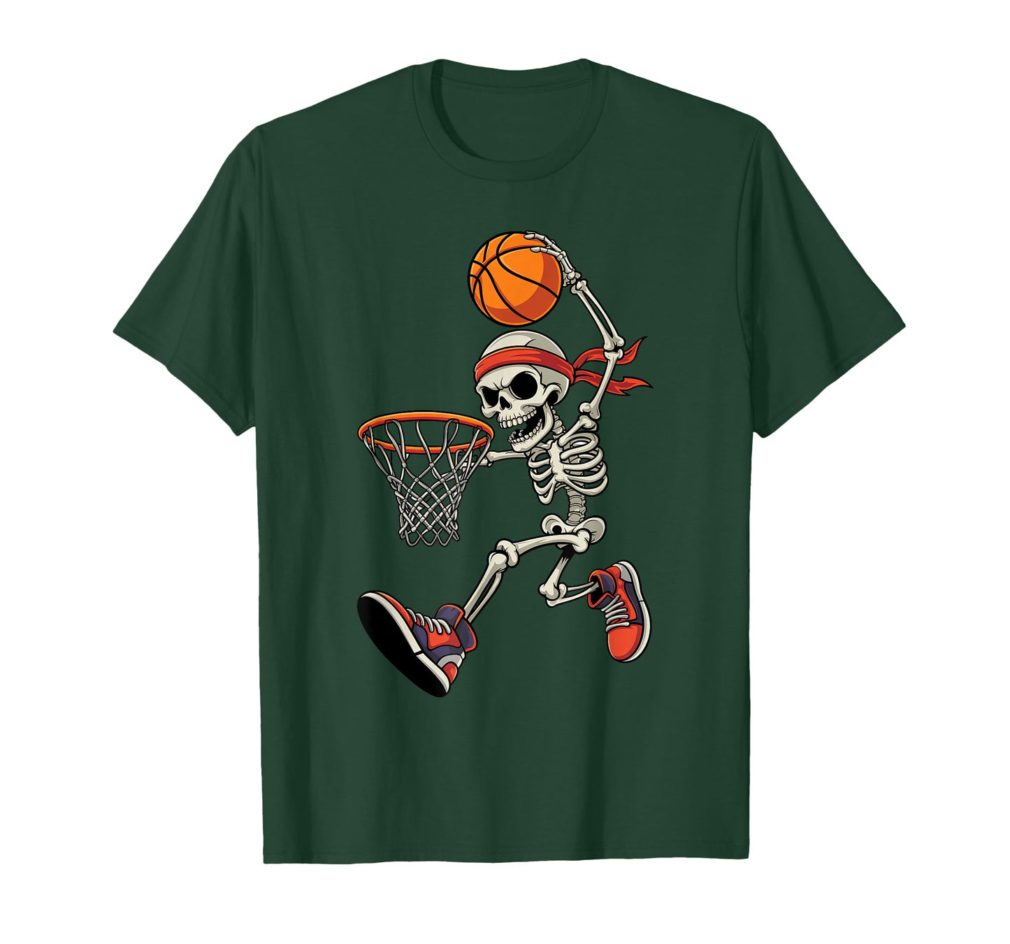 Skeleton Basketball Halloween Costume Funny Toddler Kids T-Shirt