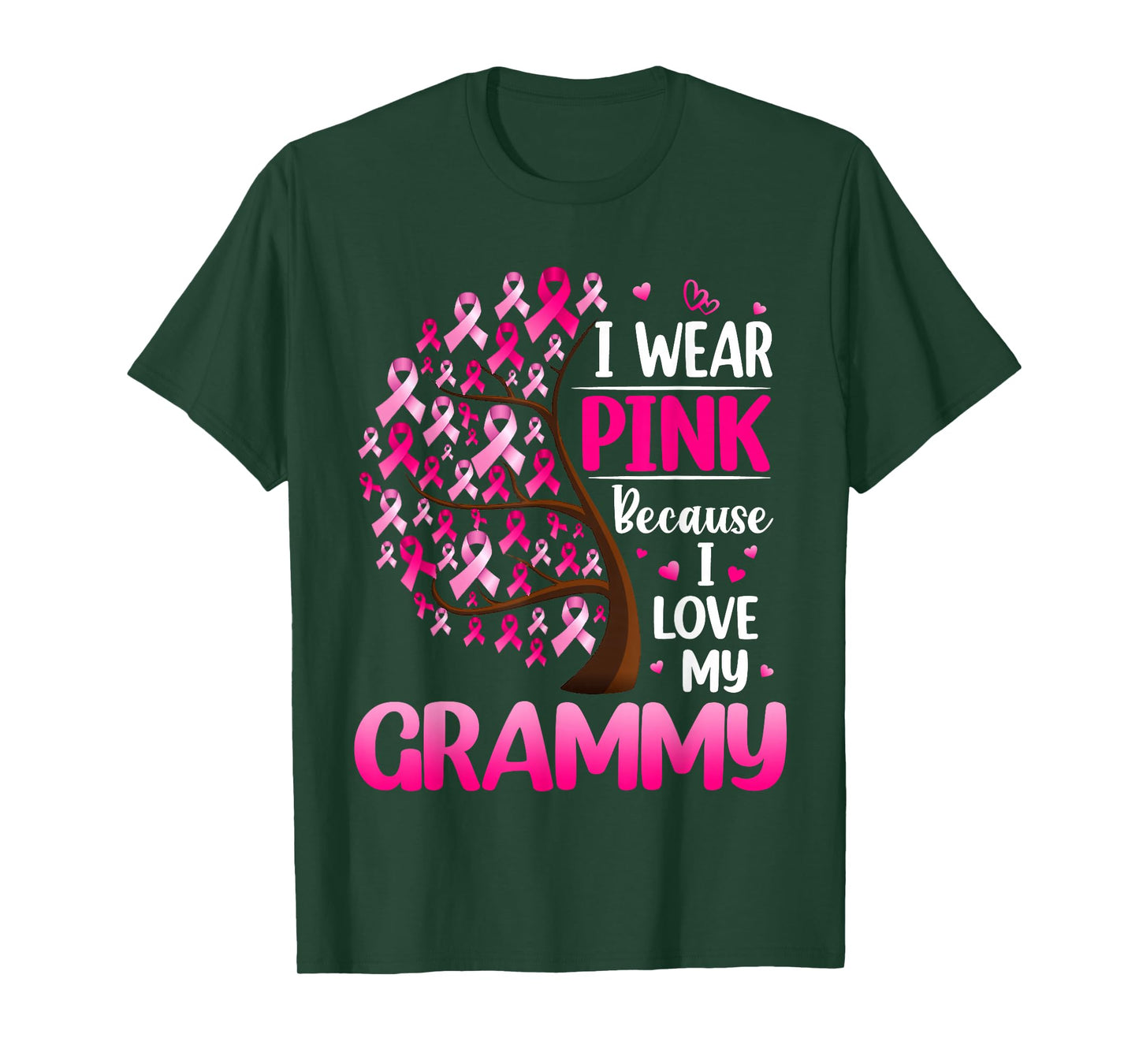 I Wear Pink For My Grammy Breast Cancer Awareness T-Shirt