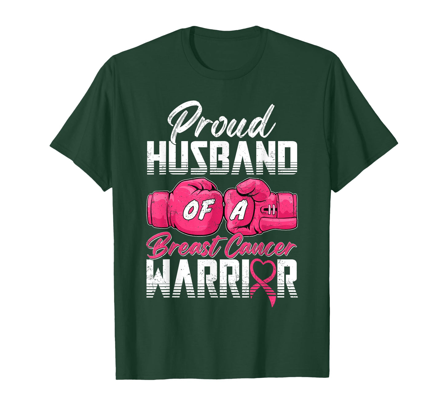 Proud Husband Of A Breast Cancer Warrior Cancer Survivor T-Shirt