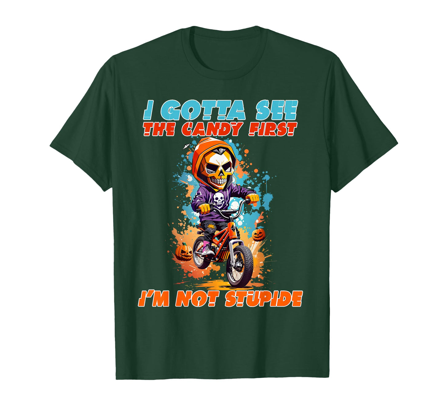 I Gotta See The Candy First Halloween, Skeleton, Zombie T-Shirt