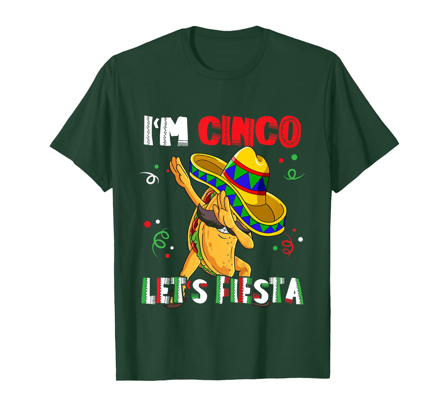 I'm Cinco Let's Fiesta 5th Birthday 5 Year Old T-Shirt