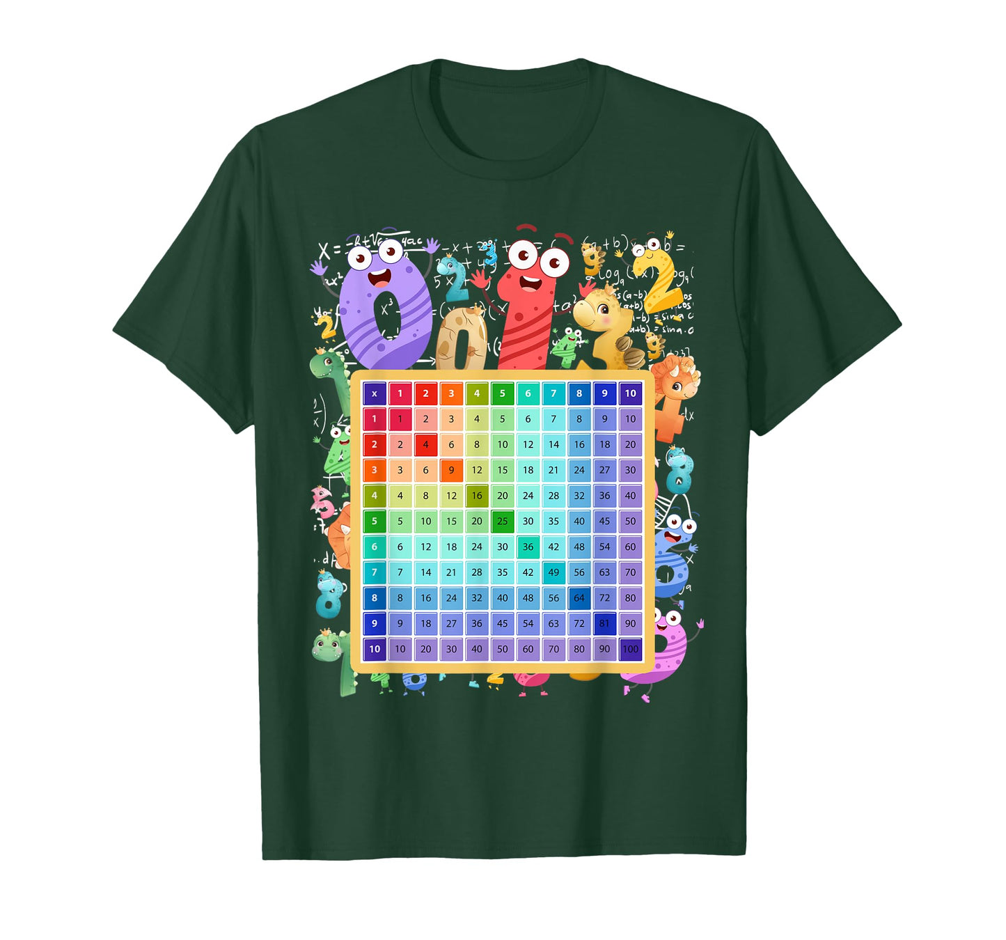 Maths Numbers Costume Idea For Kids & Multiplication square T-Shirt