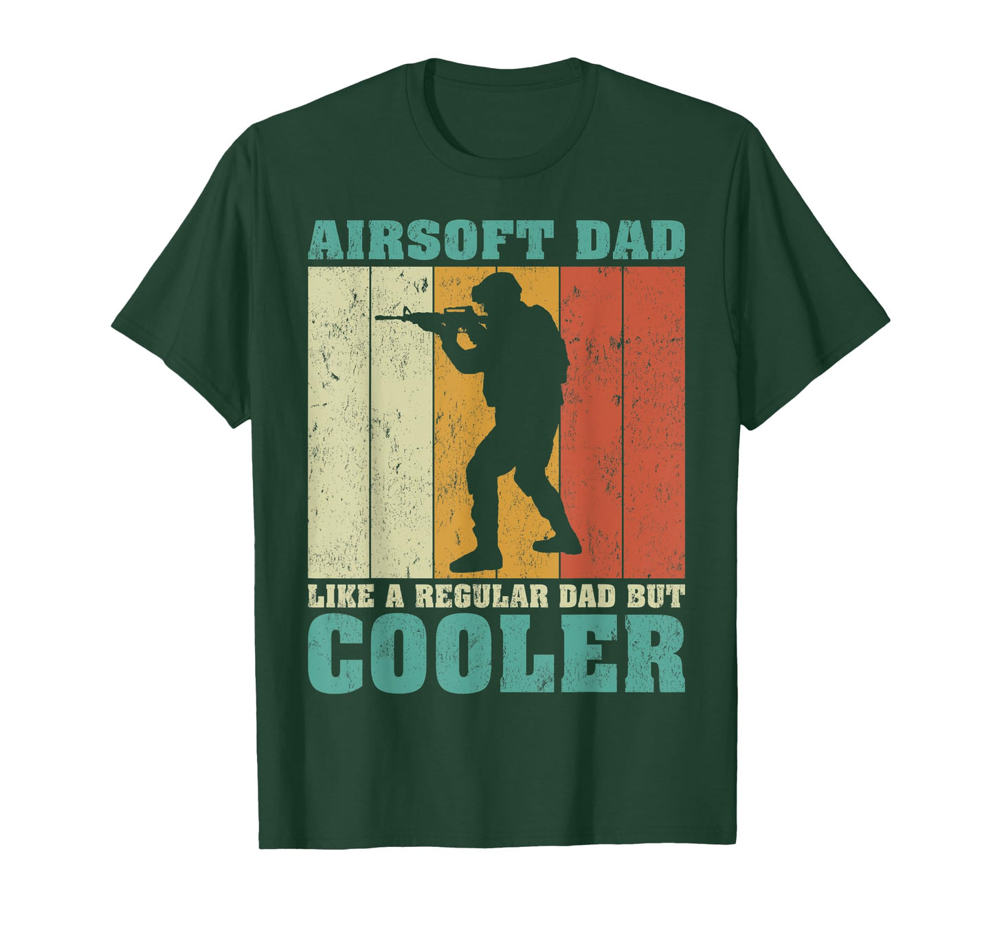 Mens Vintage Retro Airsoft Dad Like A Regular Dad Father's Day T-Shirt