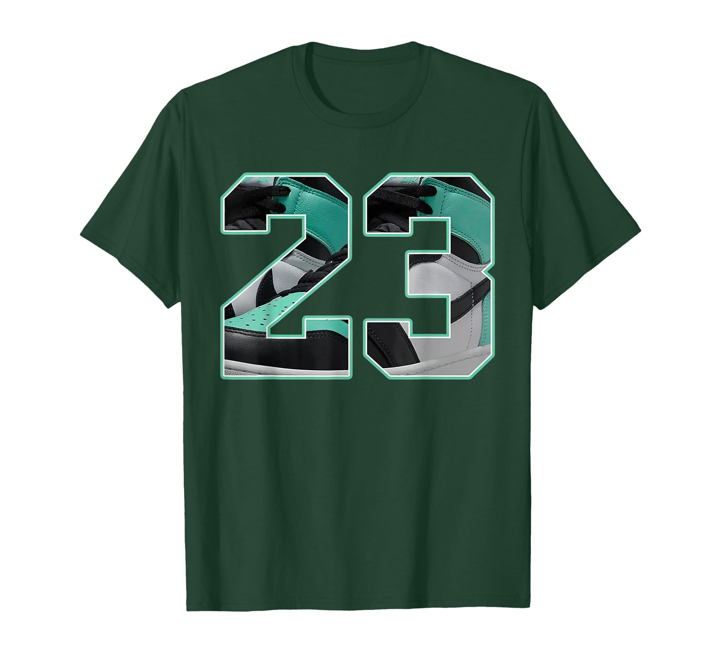 Number 23 Black Green Glow 3s Loser Lover Matching Tee T-Shirt
