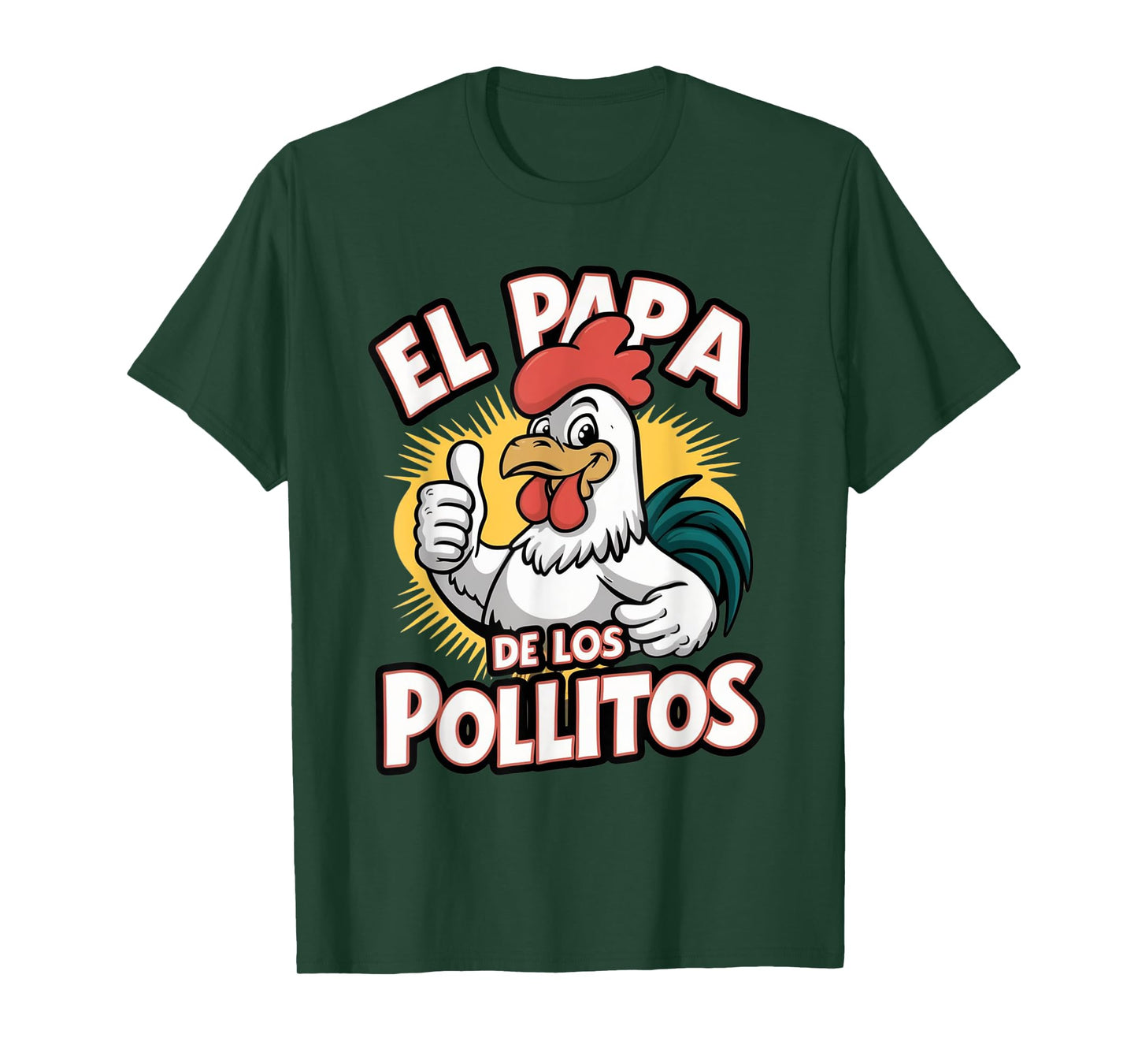 Funny el papa de los pollitos funny spanish dia del padre T-Shirt