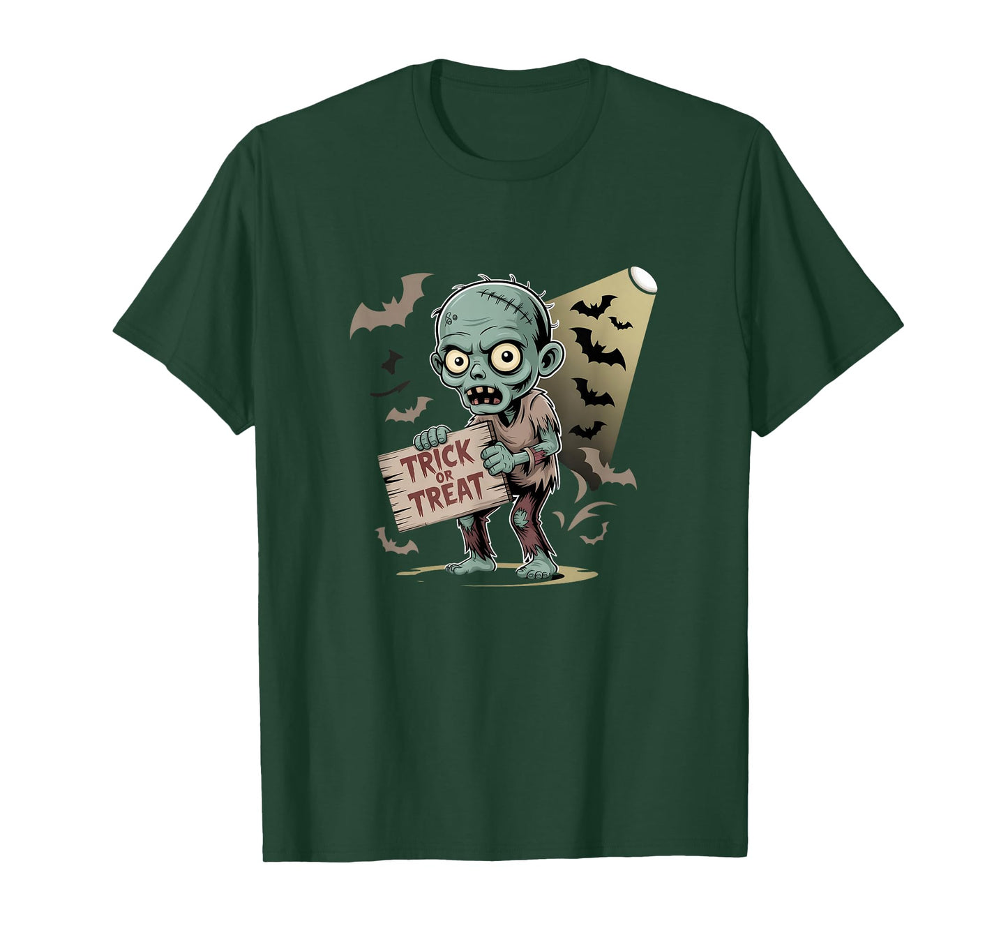 Spooky Trick or Treat Zombie Gift for Men Women T-Shirt