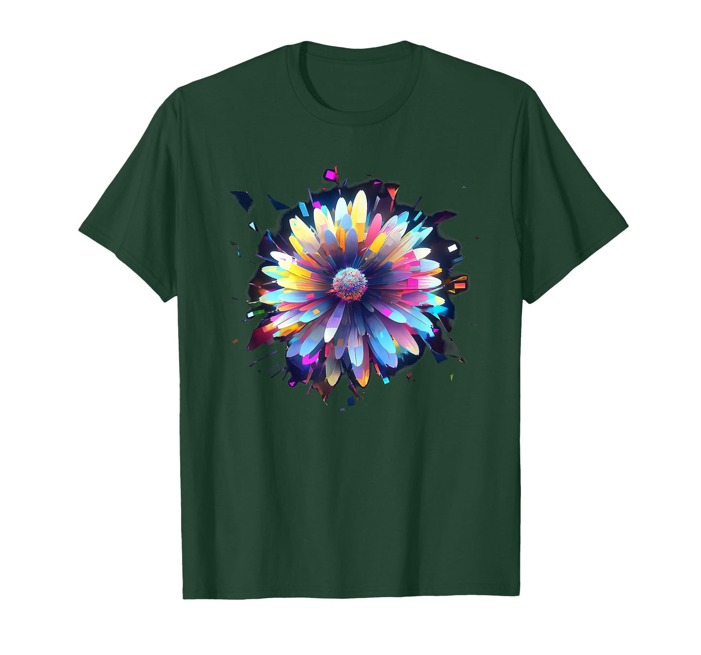 Flowers, Daisy, Art, Color, Love, Cute, Abstract, Fashion T-Shirt