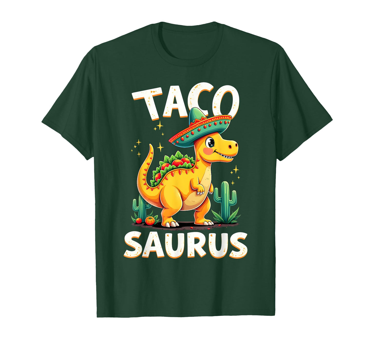 Tacosaurus Taco Dinosaur Funny Dino Cinco De Mayo Mexican T-Shirt
