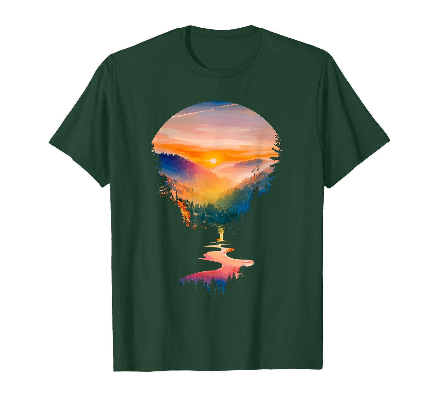Nature Lovers Forest Hiking Mountains Outdoor Trees Nature T-Shirt