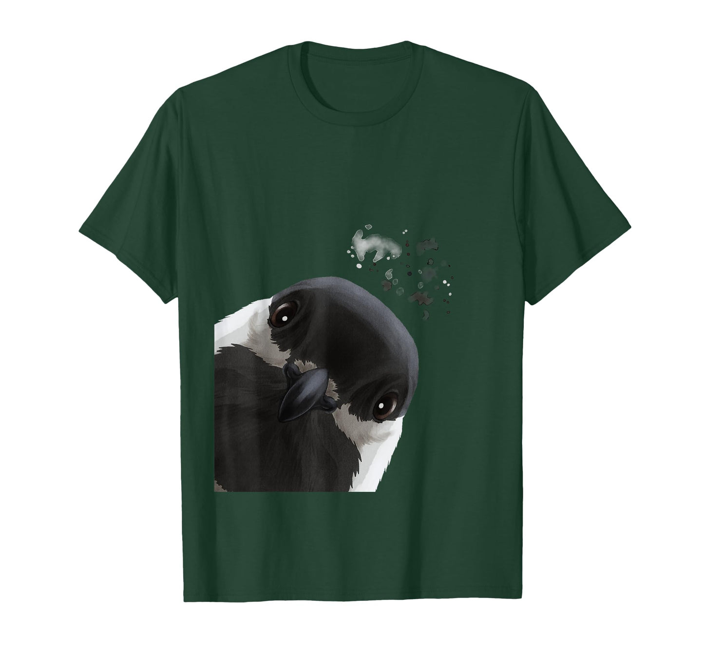 Funny Curious Chickadee Bird T-Shirt