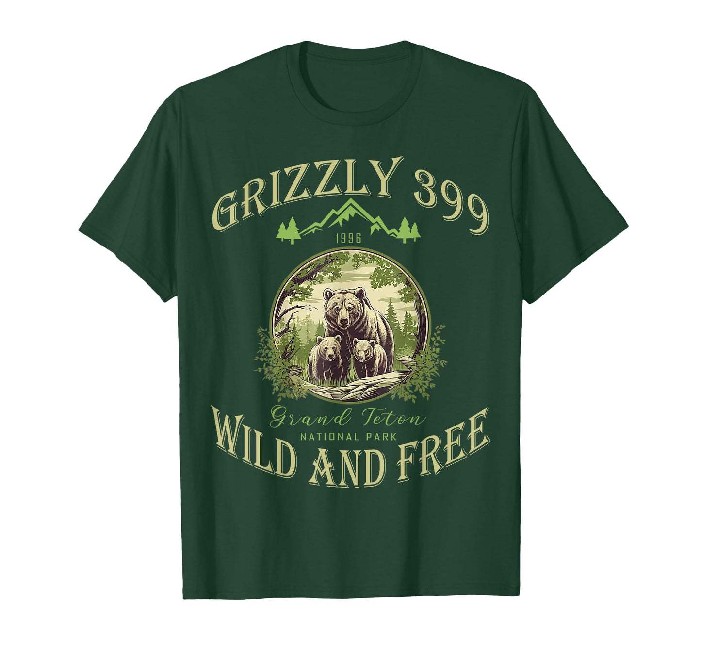 Queen Of The Teton Grizzly 399 Bear Wildlife Forest Preserve T-Shirt