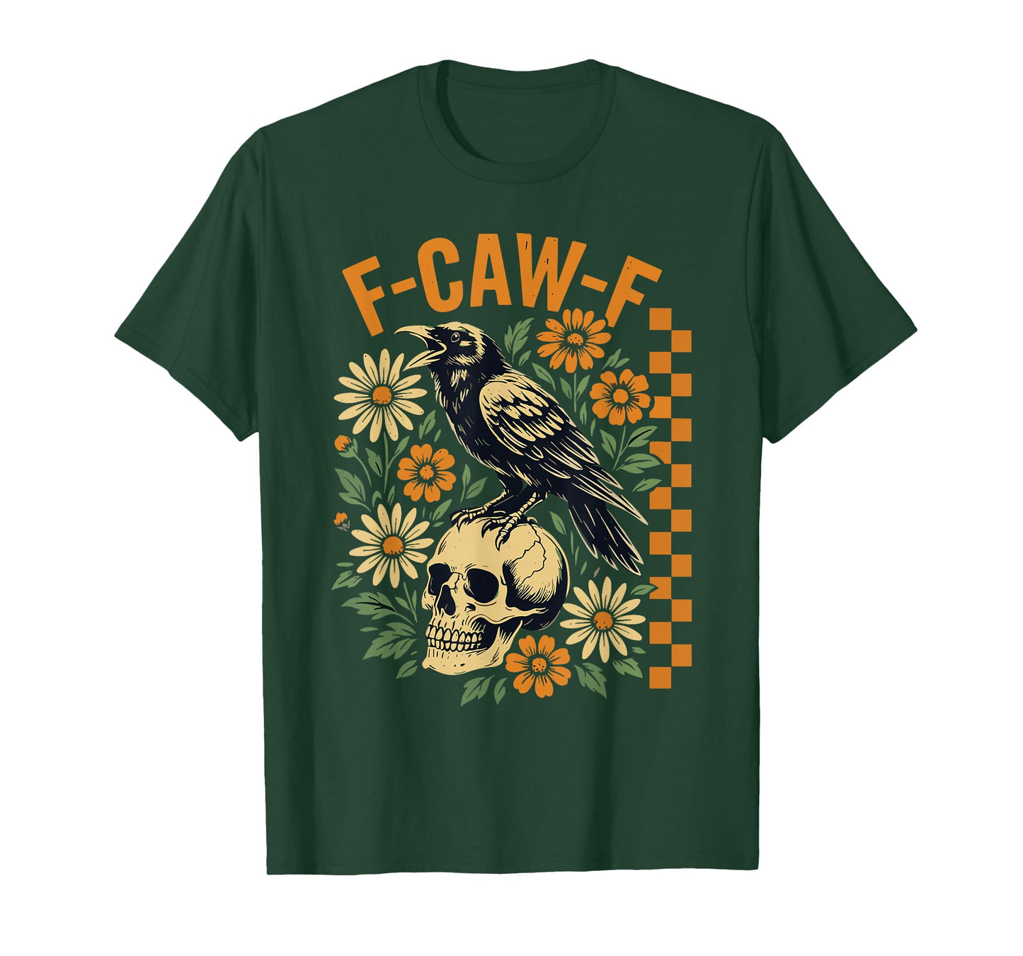 F-Caw-F Funny Crow Raven Gothic Moon Humor T-Shirt
