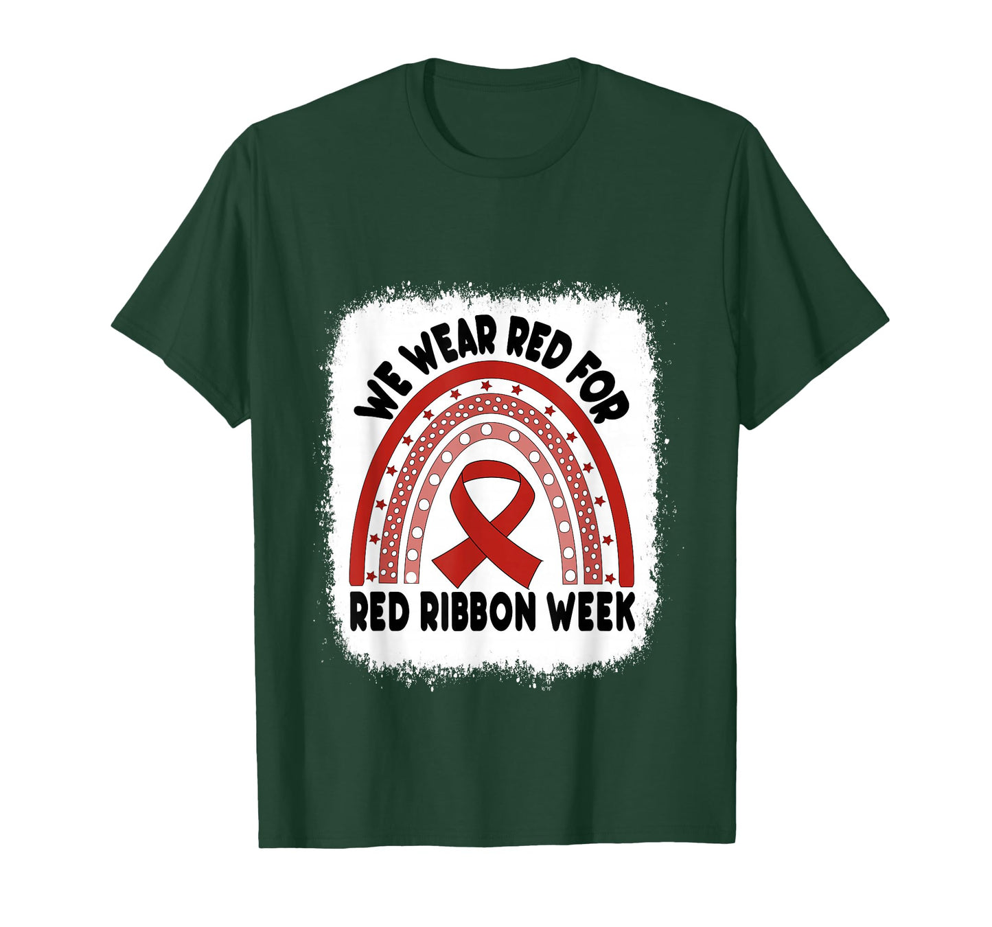Red Ribbon Week Shirt We Wear Red Ribbon Week Awareness T-Shirt