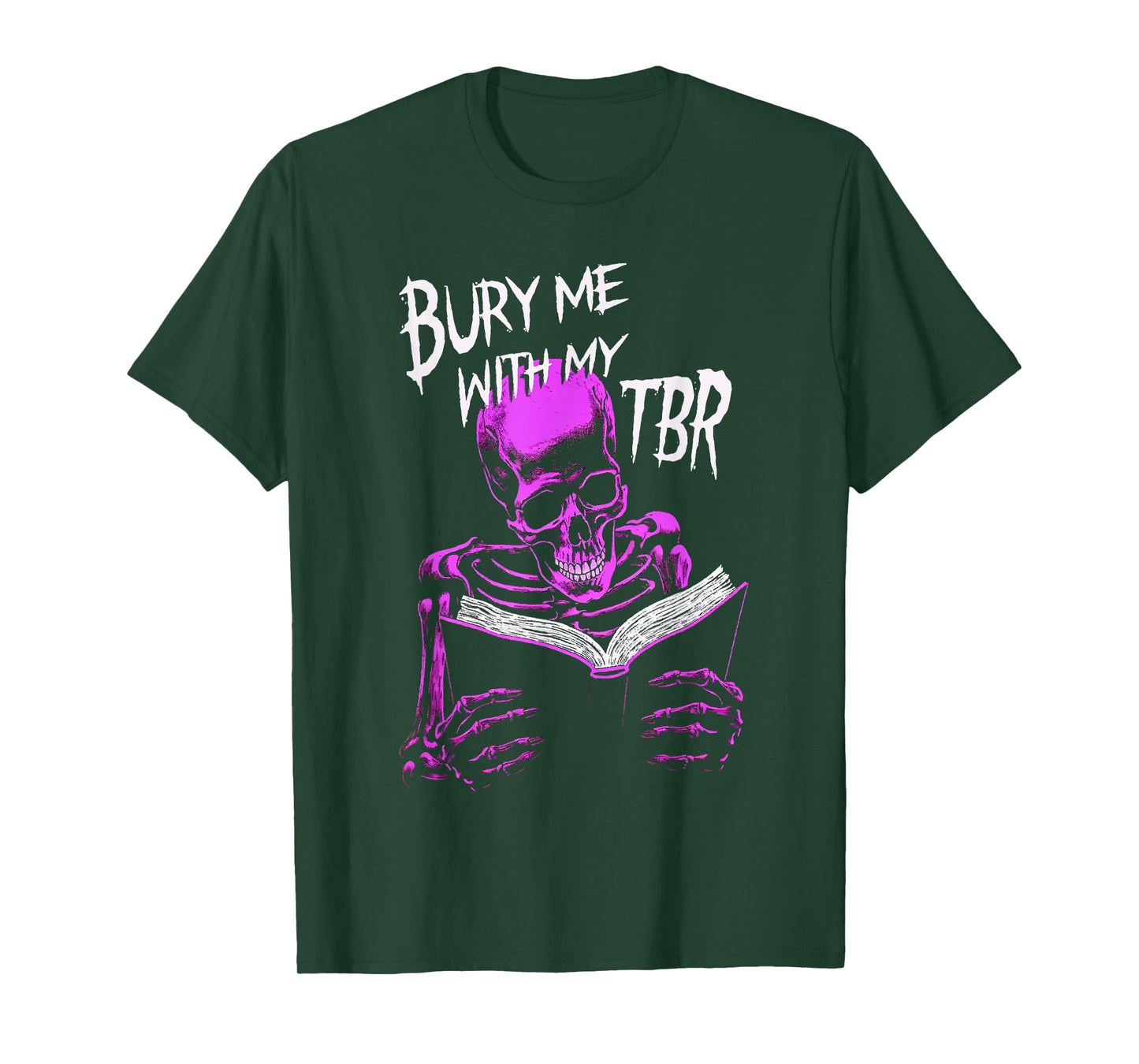 Burry Me With My To Be Read Skeleton Reads Favorite Book T-Shirt