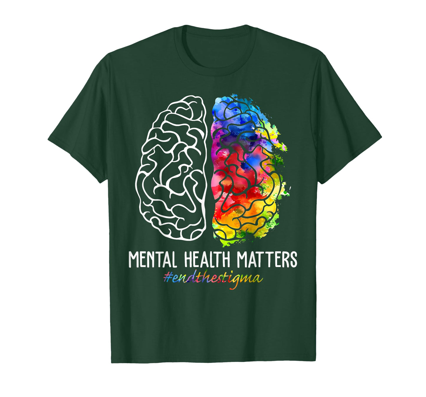 End The Stigma Mental Health Matters Mental Health Awareness T-Shirt