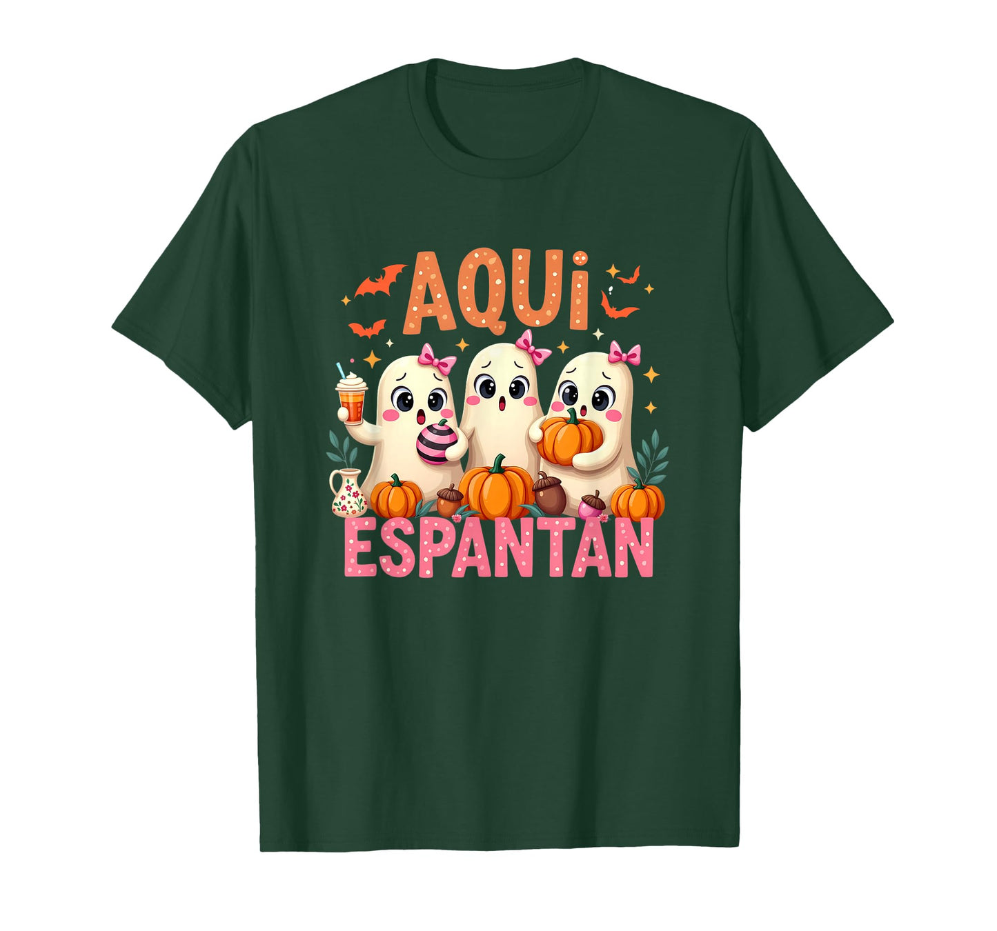 Aqui Espantan Mexican Ghost Halloween Spooky Conchas Espooky T-Shirt