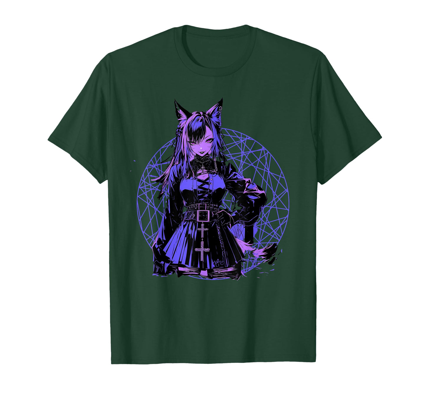 Goth Grunge Demon Anime Furry Wolf Horror Alt Aesthetic T-Shirt
