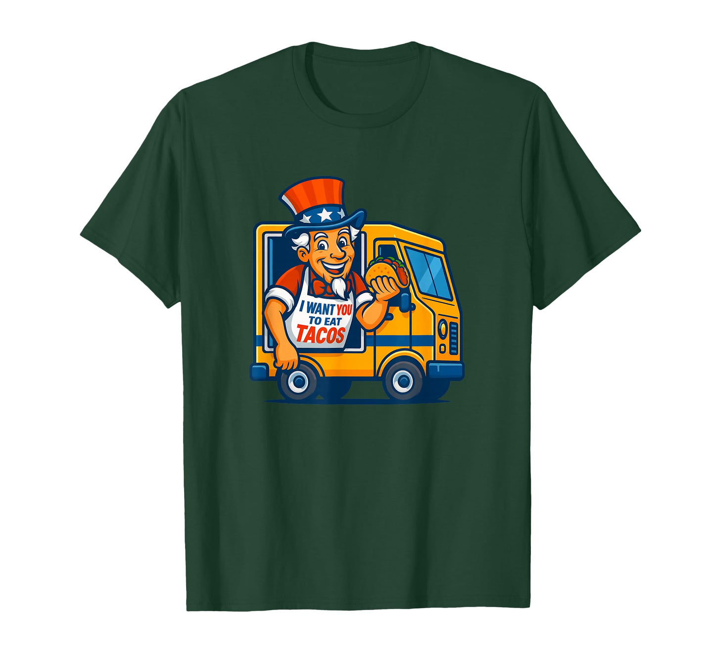 Cool US Taco Truck Costume for Adults and Kids T-Shirt