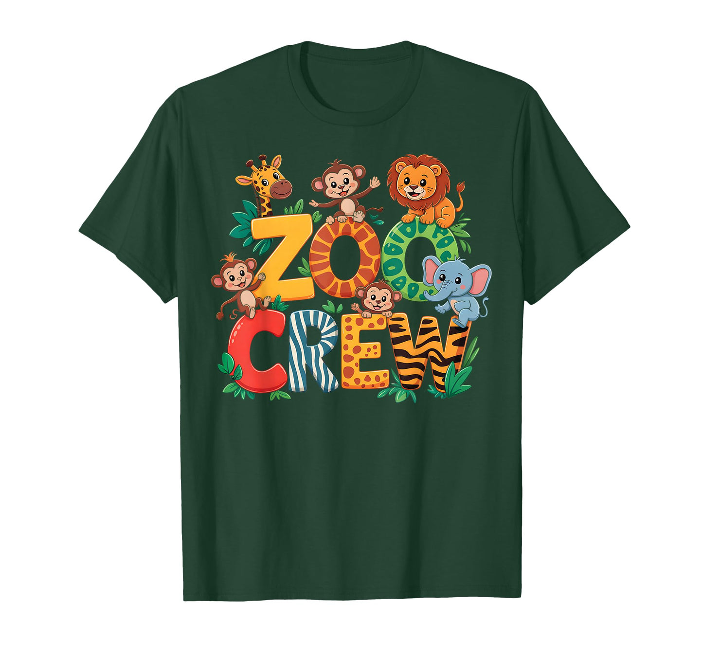 Safari Jungle Wildlife Lover Animal Keeper Zoo Crew Kids T-Shirt