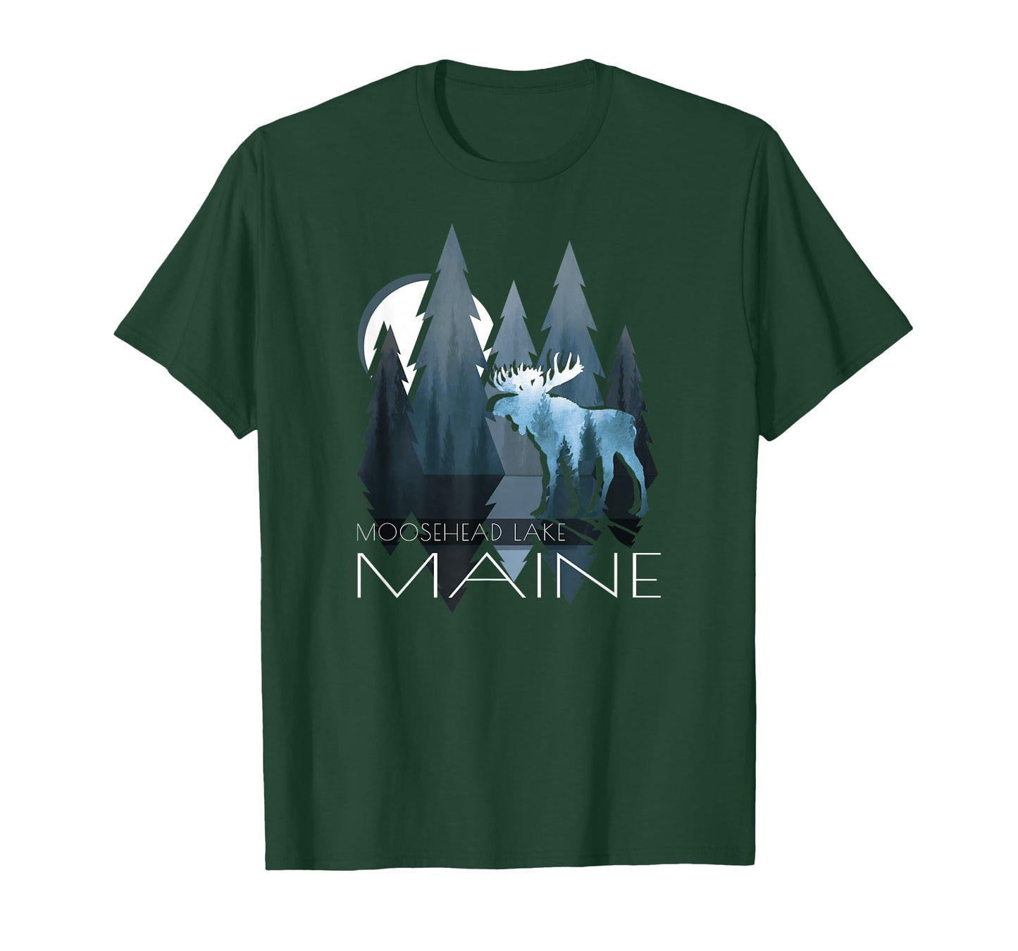 Maine - Moosehead Lake - Piscataquis - Moose In Forest T-Shirt