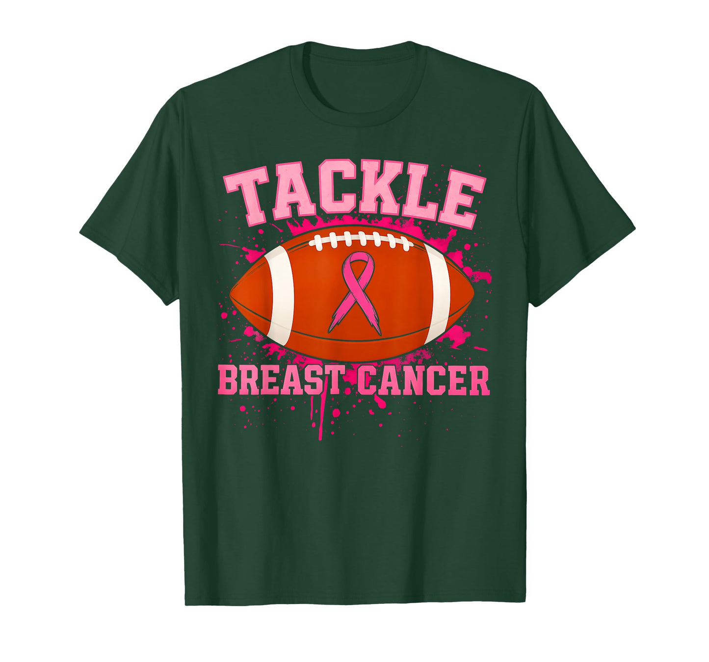 Tackle Breast Cancer Awareness American Football Men Women T-Shirt