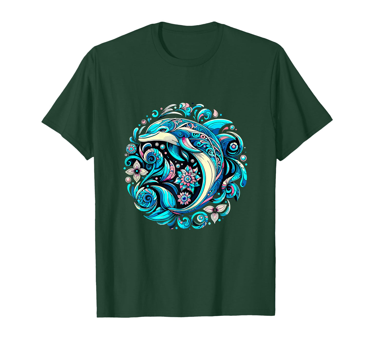 Dolphin Floral T-Shirt