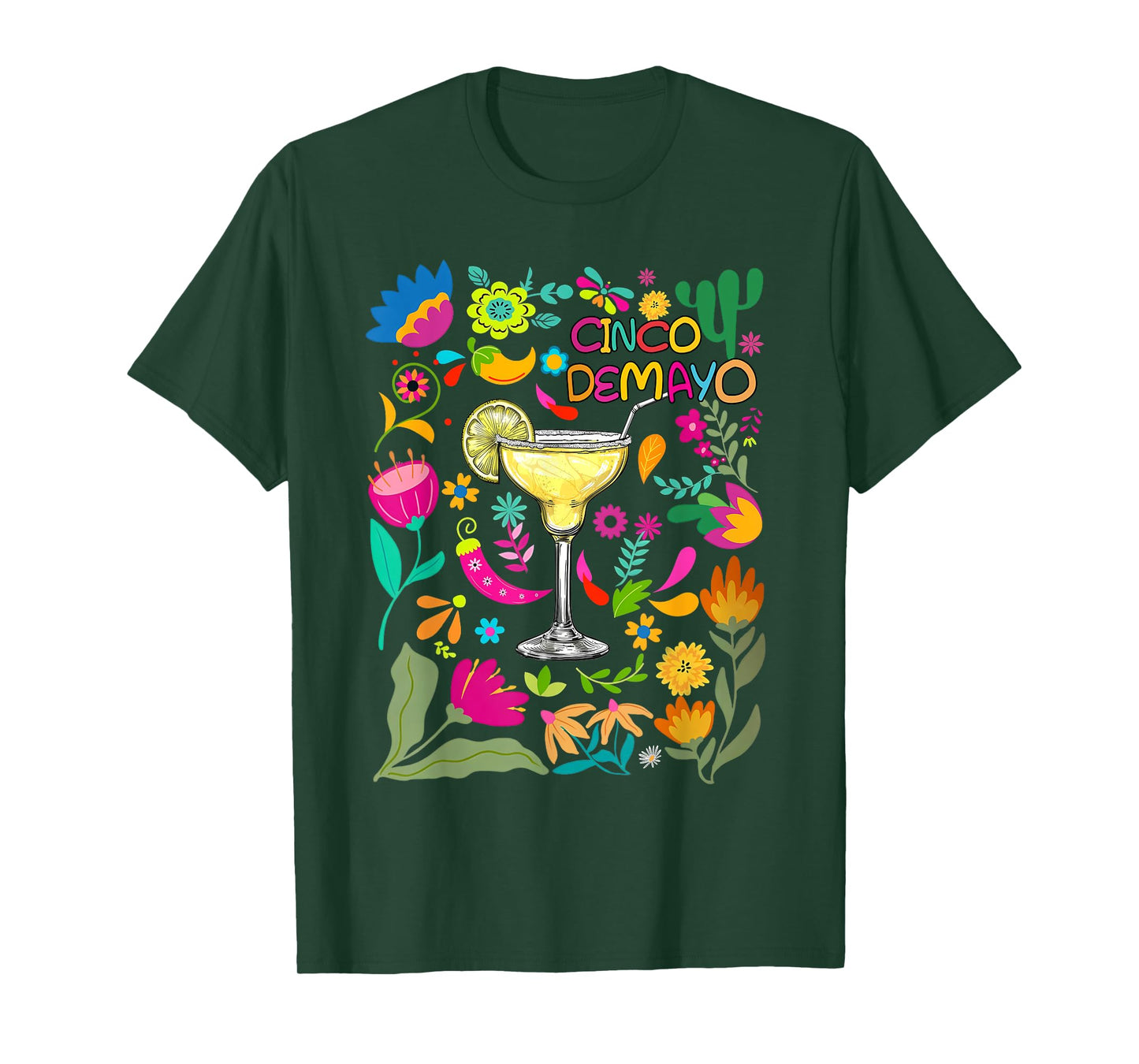 Happy Cinco de Mayo Poncho Mexican Let’s Fiesta Men Women T-Shirt