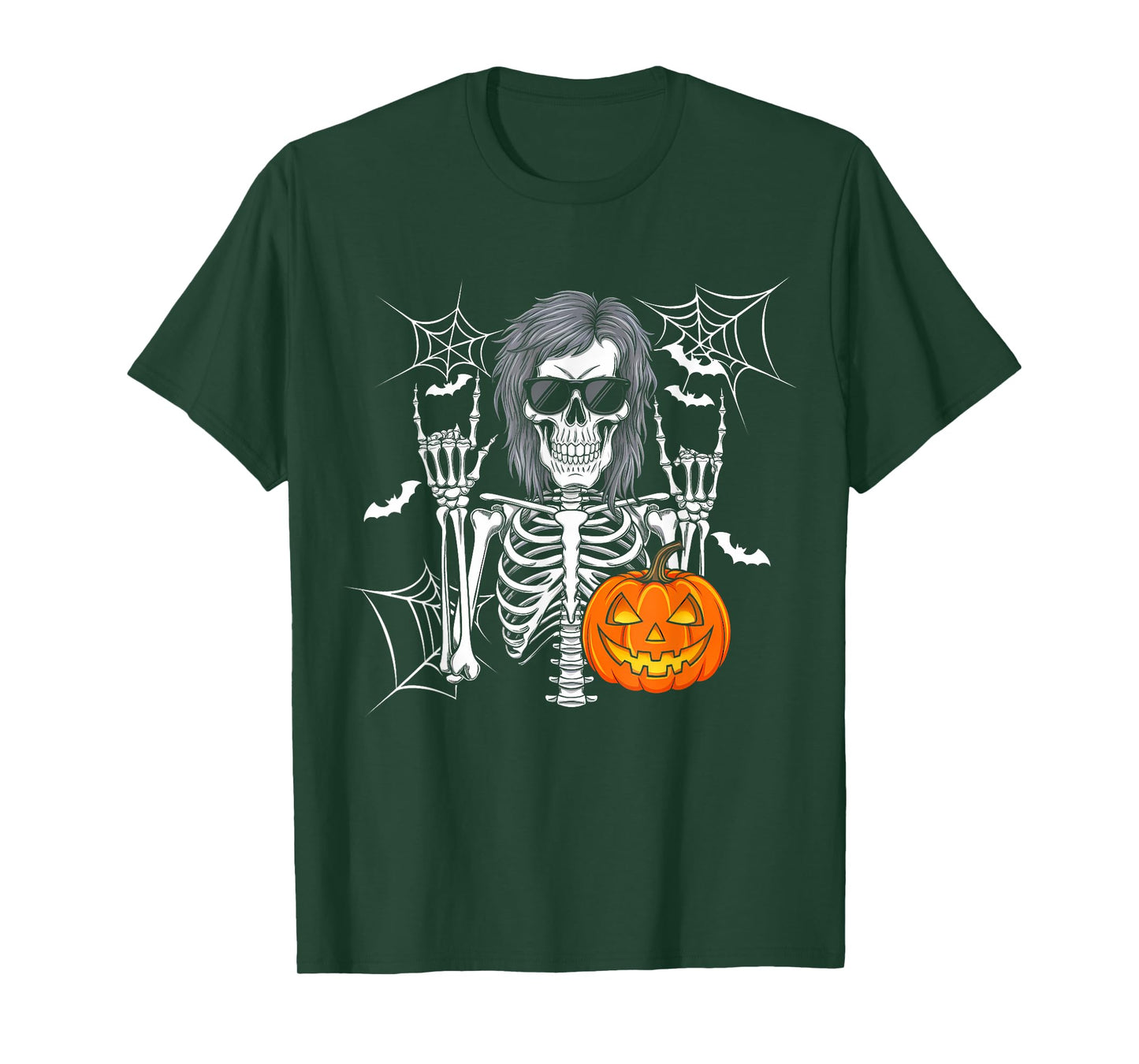 Spooky Bigfoot Jack O Lantern Skeleton Halloween Funny T-Shirt