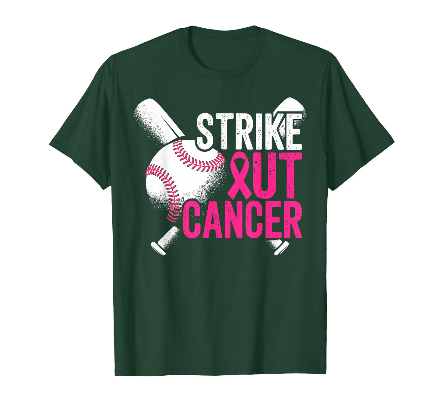 Strike Out Breast Cancer Baseball Warrior T-Shirt