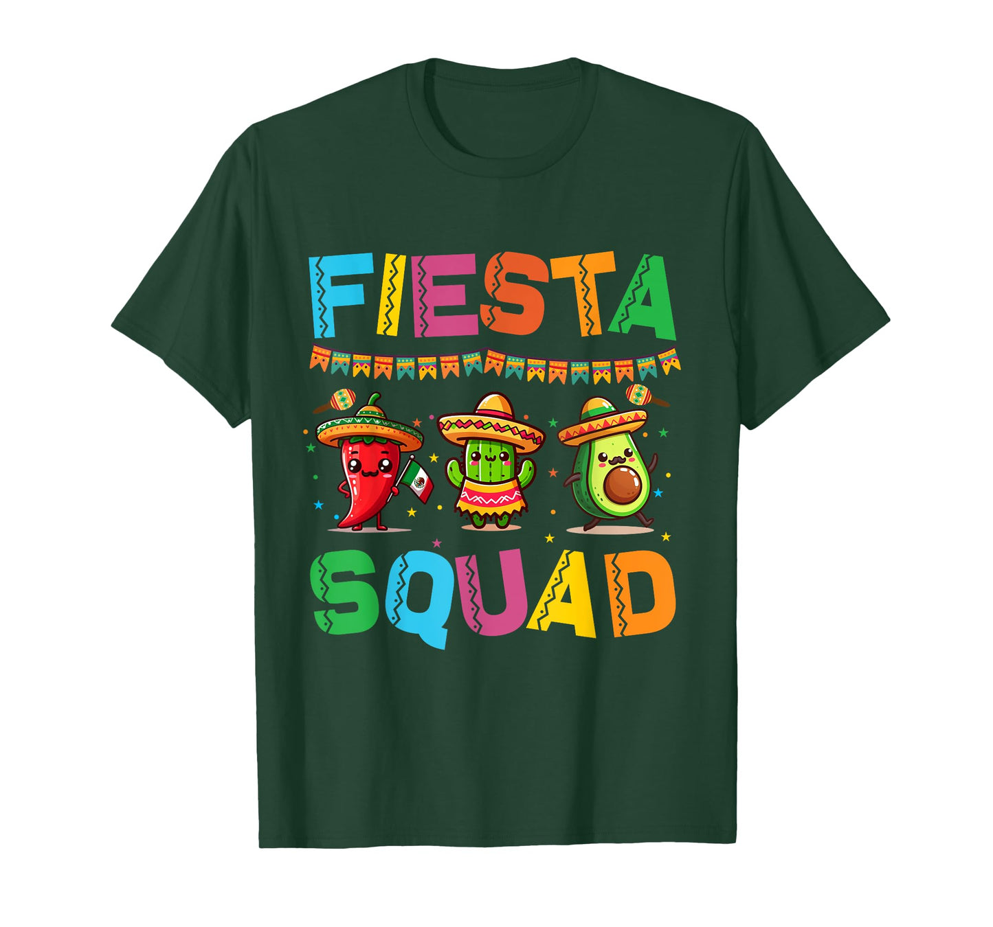 Fiesta Squad Cinco De Mayo For Men Women & Kids T-Shirt