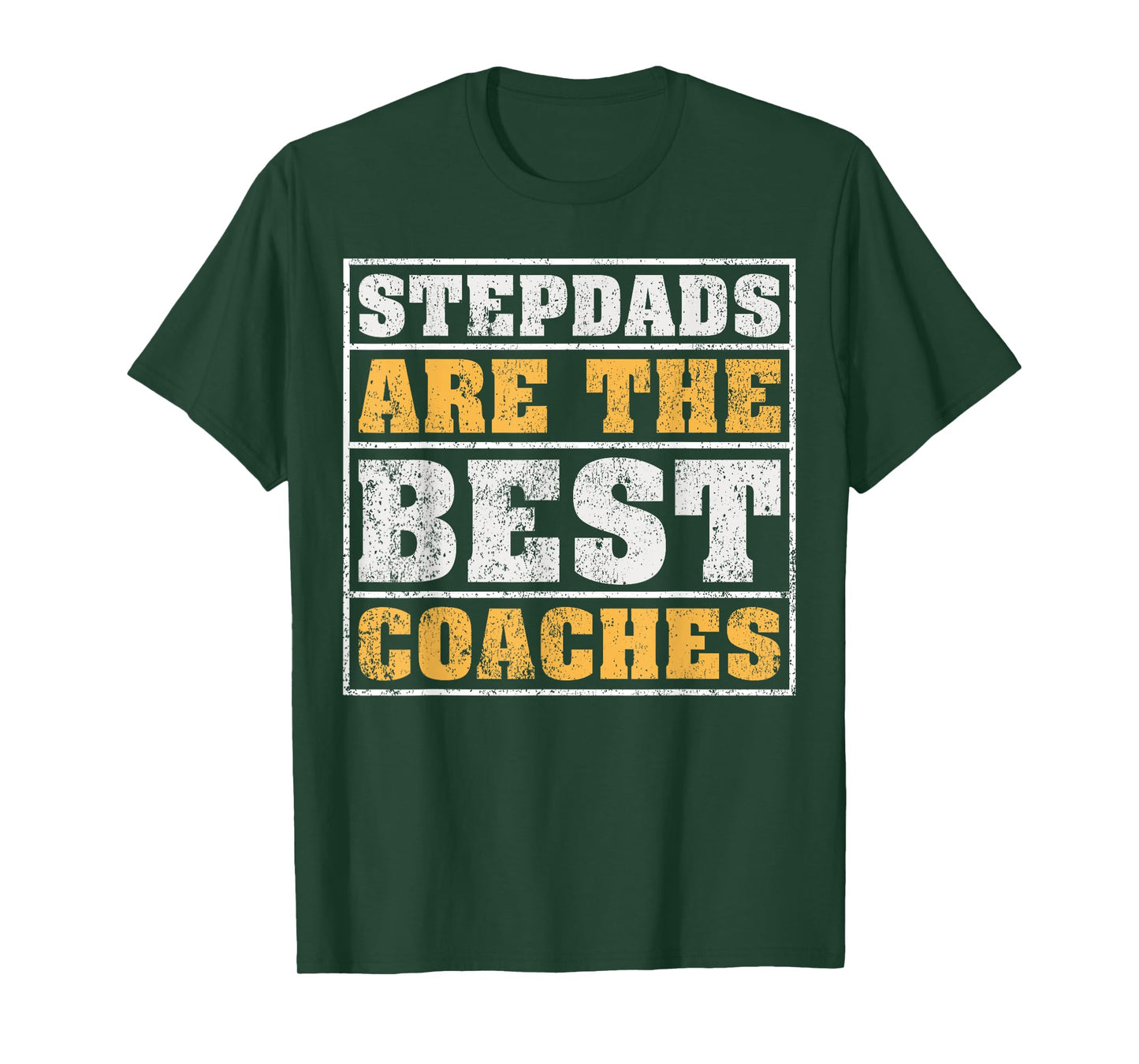 Vintage Stepdad Are The Best Coaches Stepdad Father's Day T-Shirt