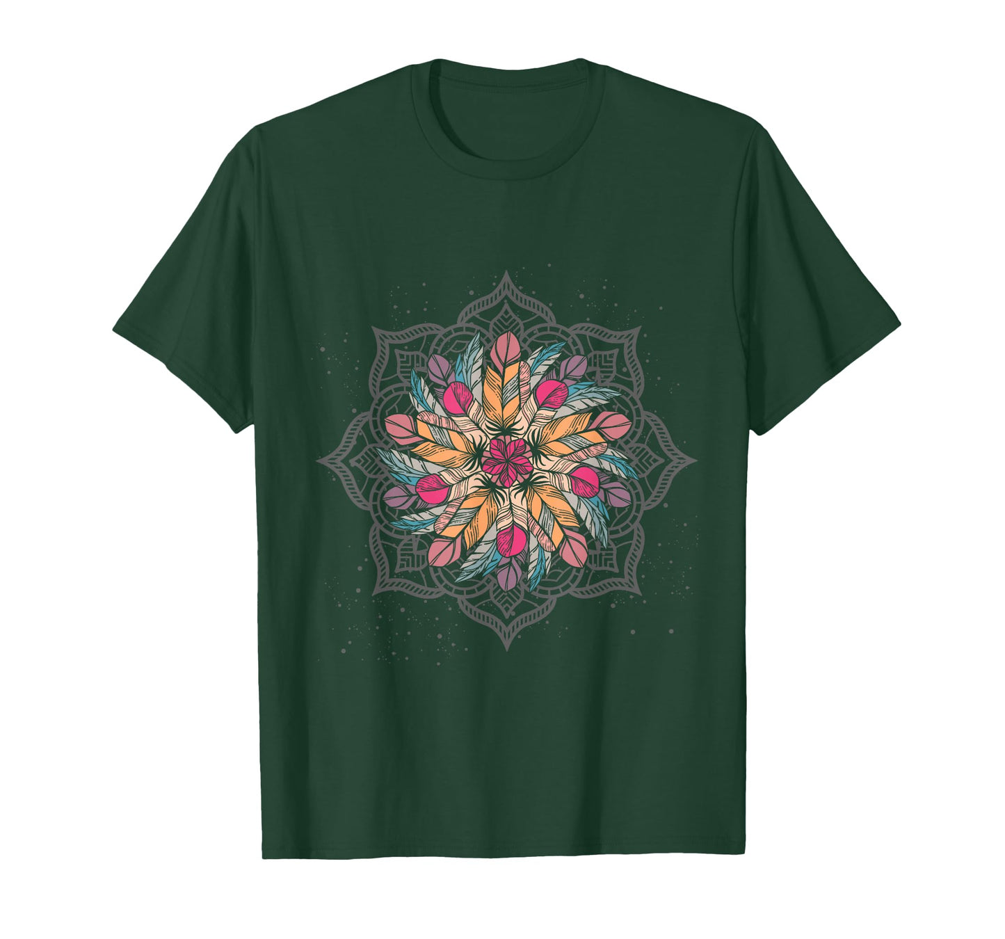 Colorful Women Girls Kids Gifts Mandala T-Shirt