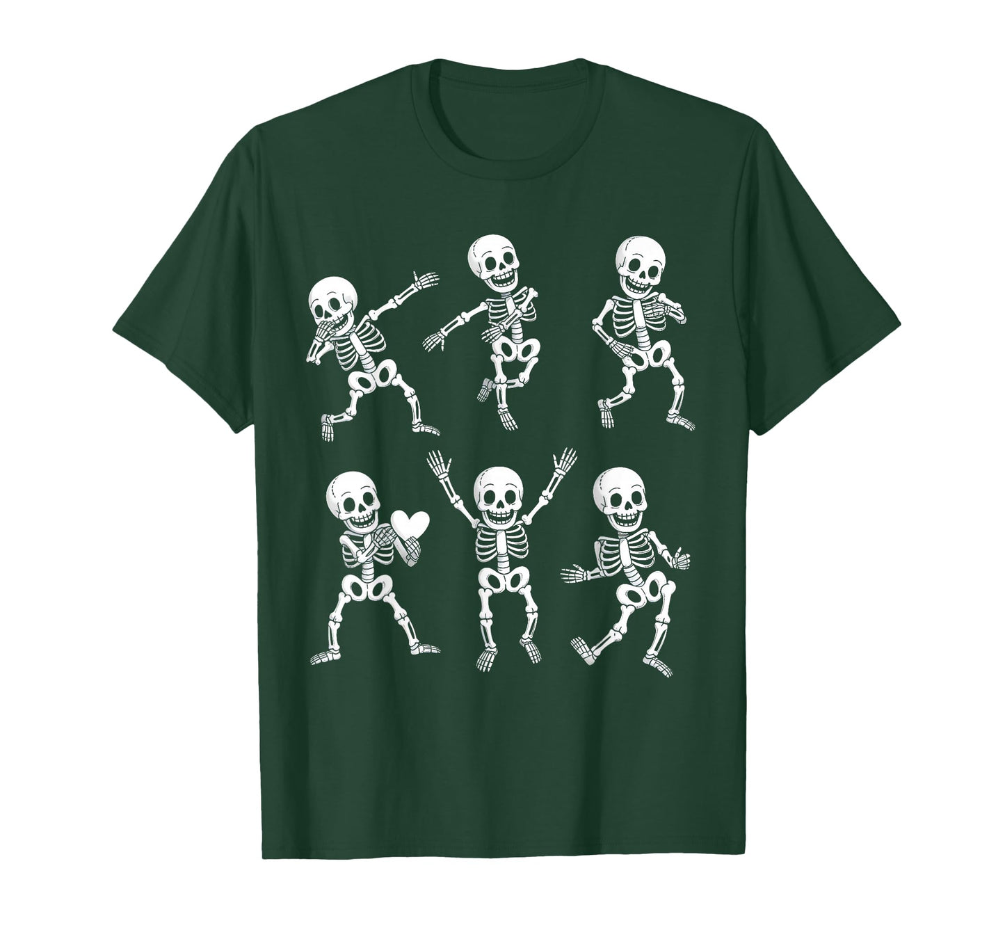 Dancing Skeletons Dance Challenge Boys Girl Kids Halloween T-Shirt