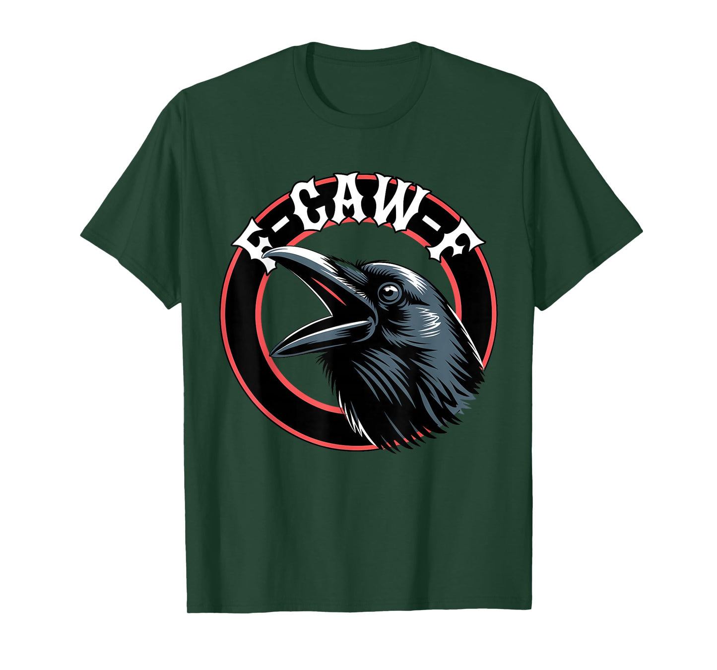 Funny F-Caw-F Crow Black Raven FCAWF Bird Lover Retro T-Shirt