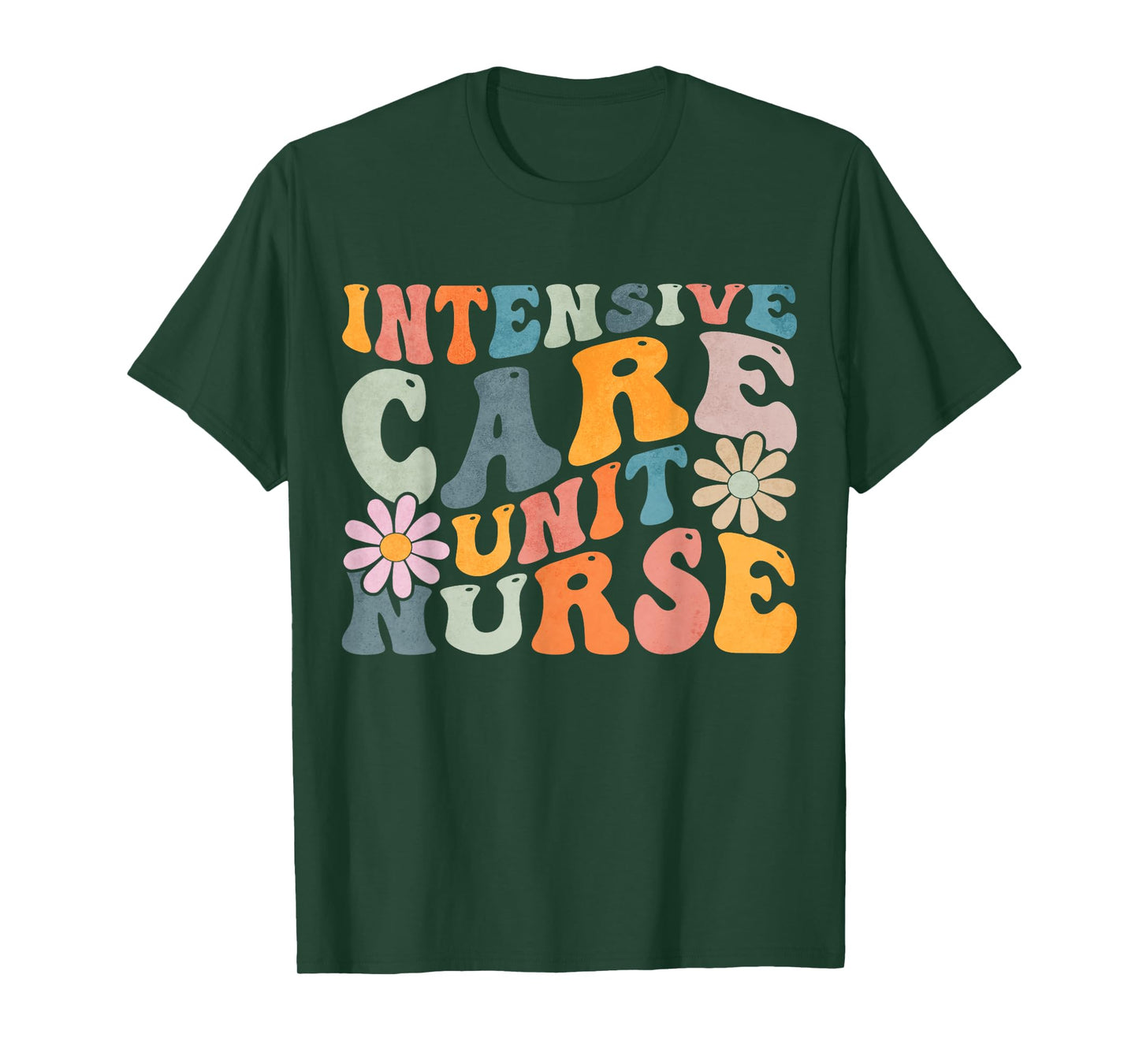 Groovy Intensive Care Unit Nurse ICU Nursing Appreciation T-Shirt