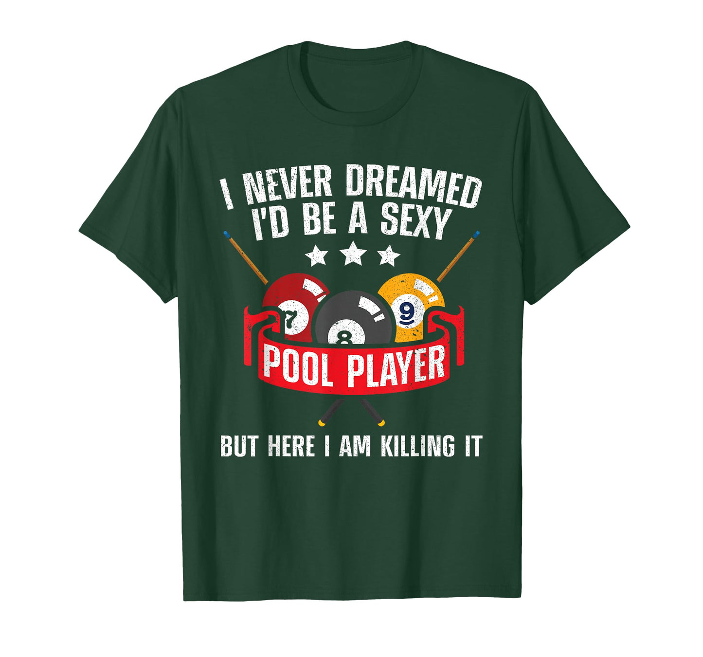 Cool Pool Player Design For Men Women Pool Billiards Player T-Shirt