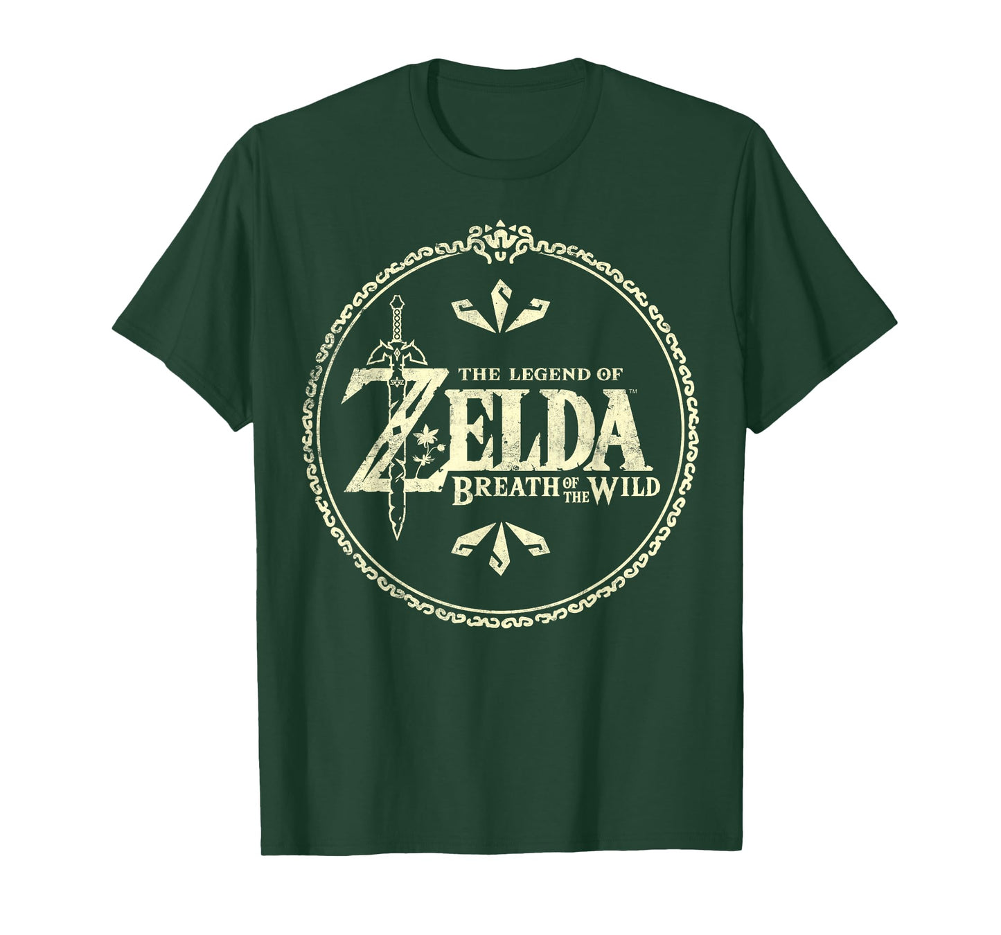 Nintendo Zelda Breath of the Wild Fancy Logo Graphic T-Shirt T-Shirt
