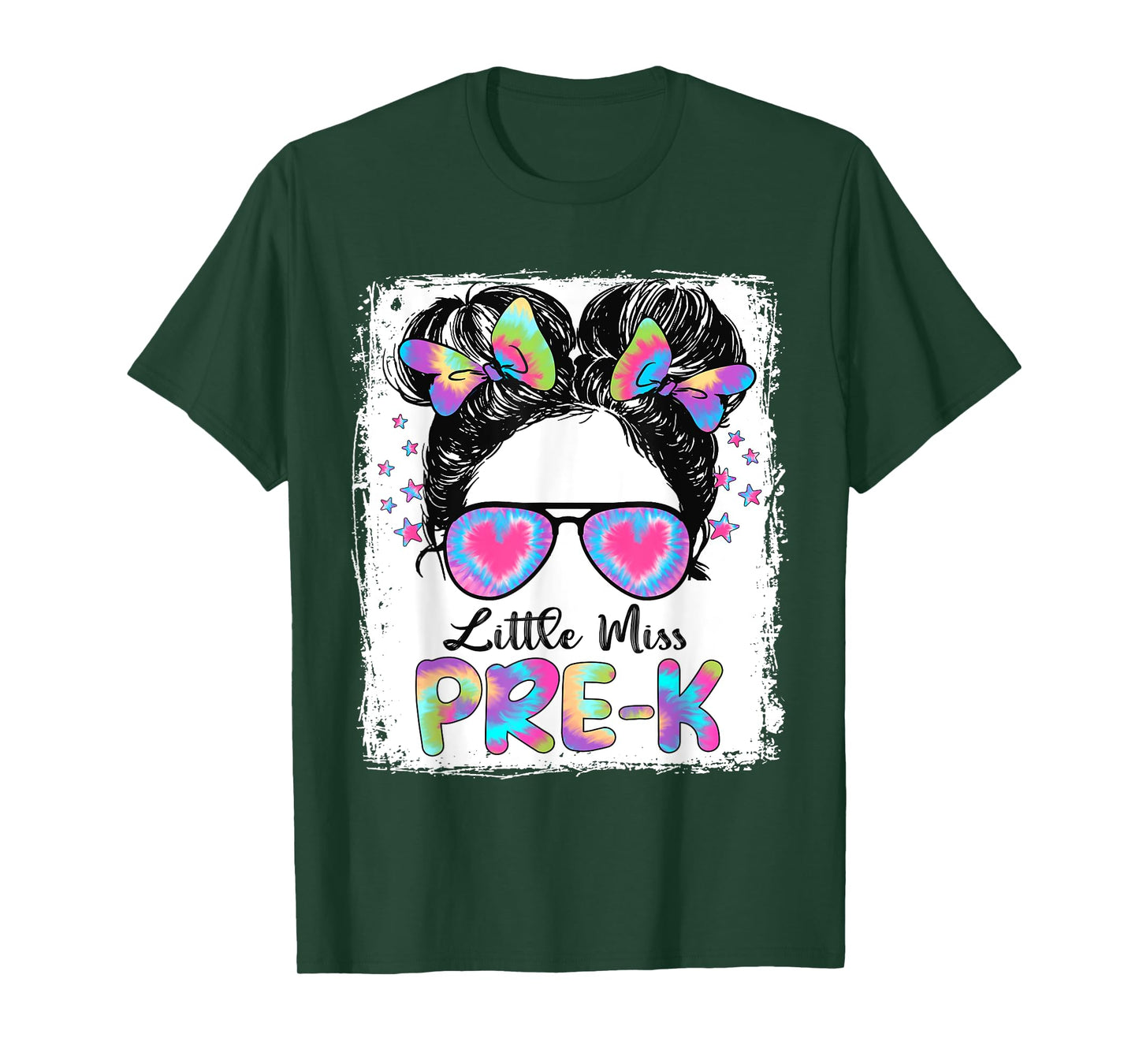 Little Miss Pre-K Girl Back To School Shirt Pre Kindergarten T-Shirt