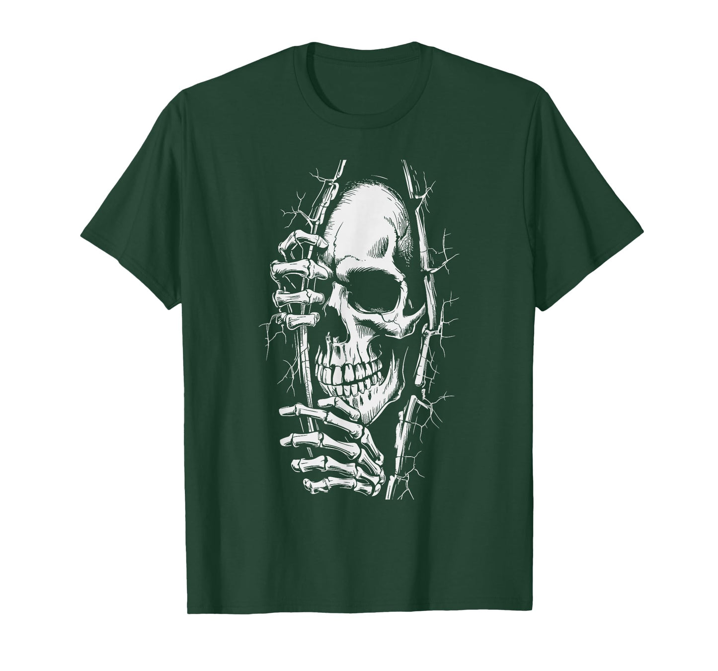 Halloween Skeleton Outfit Women Men Scary Halloween T-Shirt
