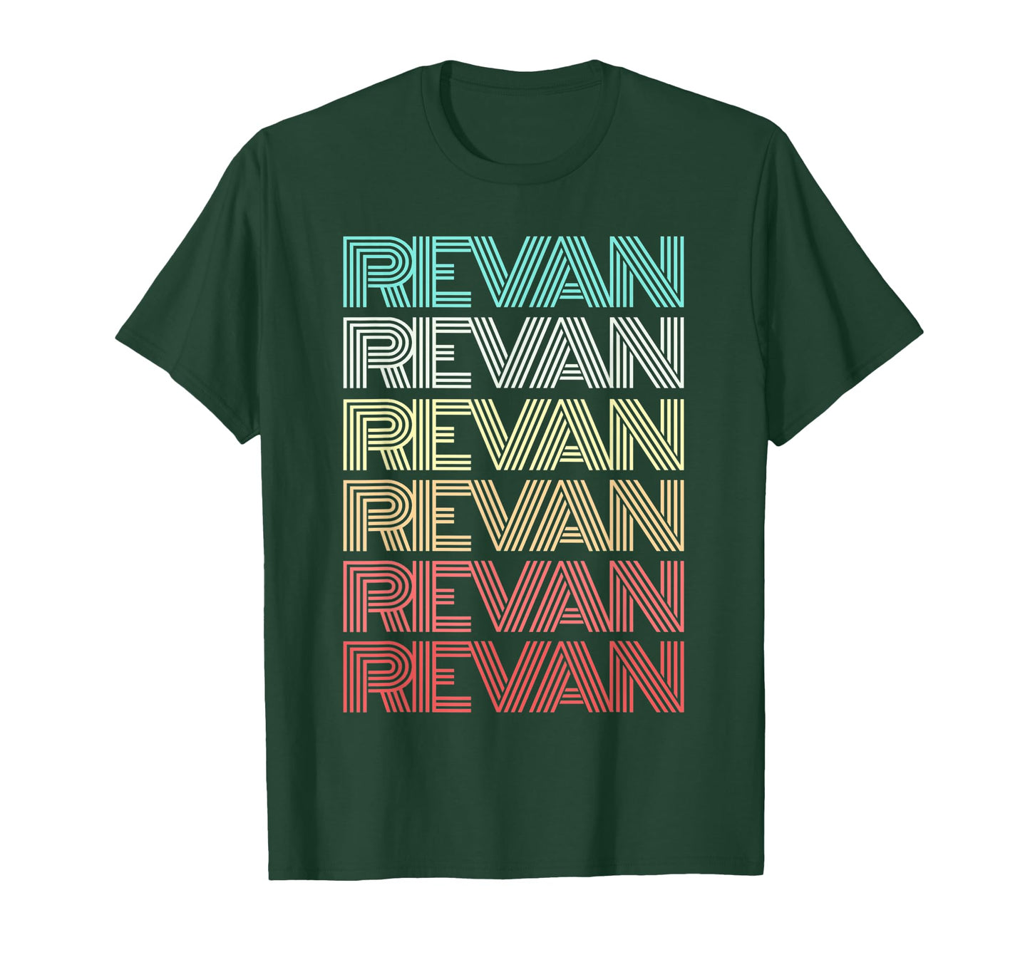 First Name REVAN Indian Boy Retro Personalized Custom T-Shirt