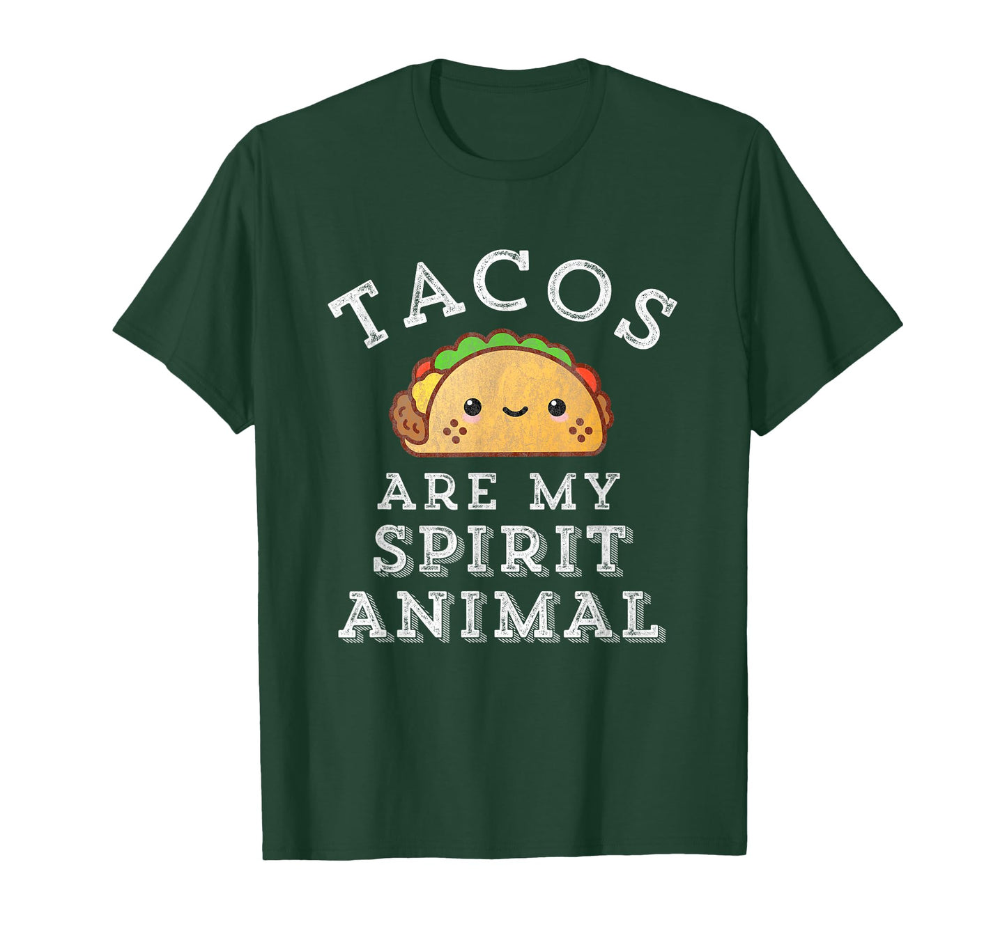 Tacos Are My Spirit Animal Mexican Food Funny Spicy Retro T-Shirt