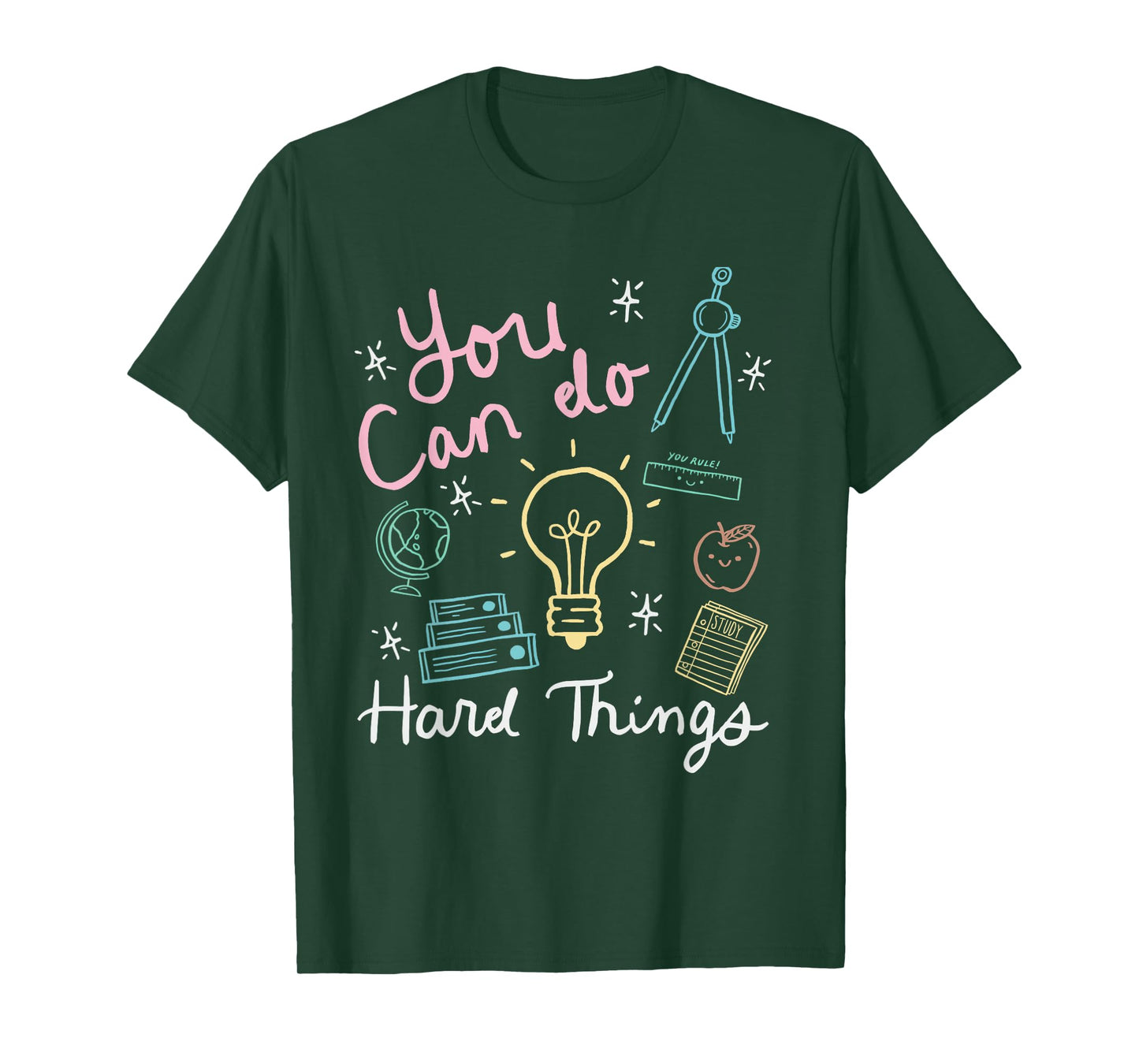 Testing Day You Can Do Hard Things Teacher State Testing T-Shirt