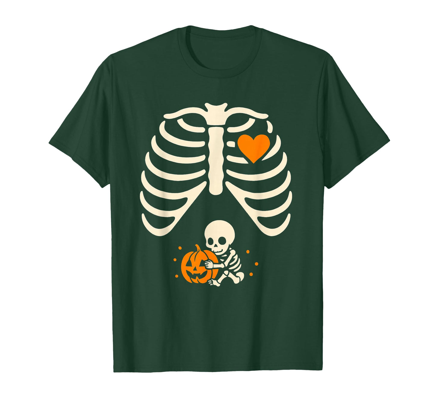 Funny Cute Skeleton Baby Pregnancy Halloween T-Shirt