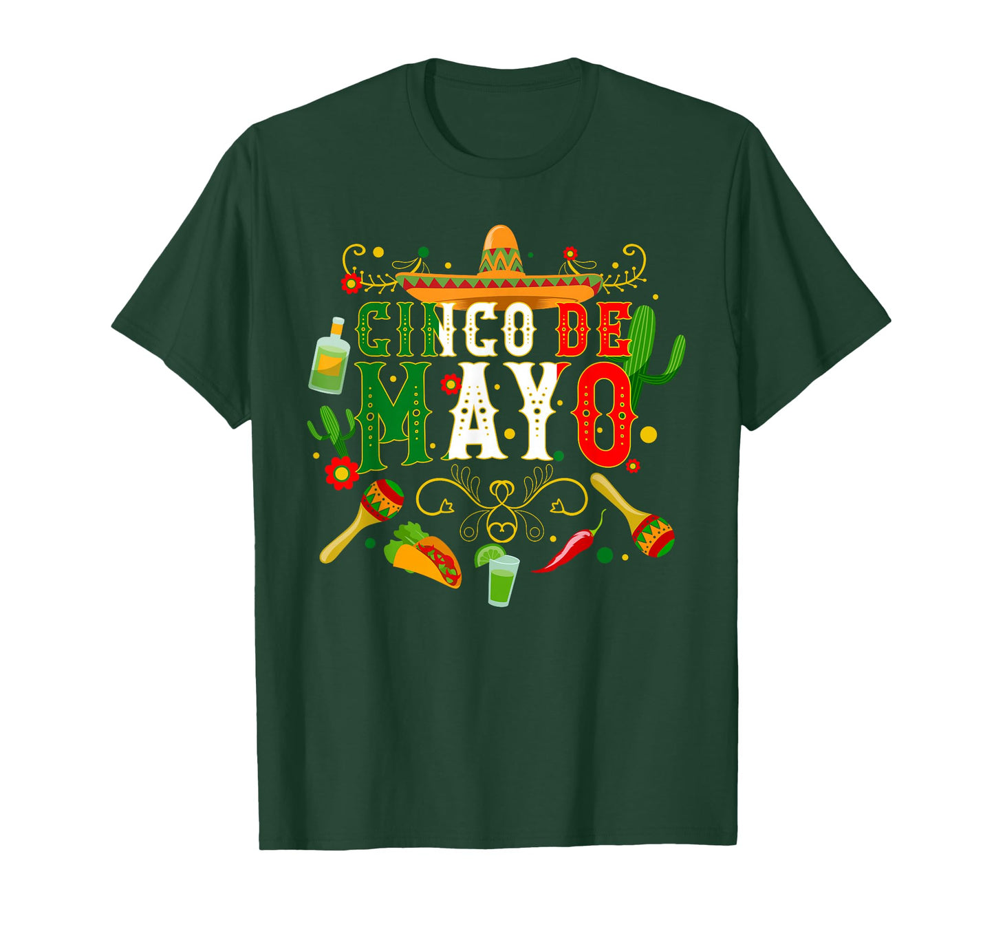 Fiesta Cinco De Mayo T Shirts Men Women Tshirt Taco T-shirt T-Shirt