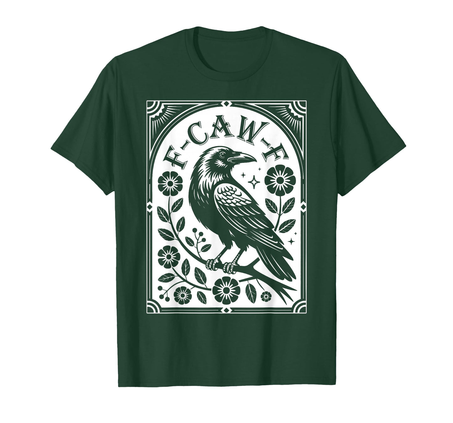 Black Crow, F-Caw-F Funny Black Bird T-Shirt