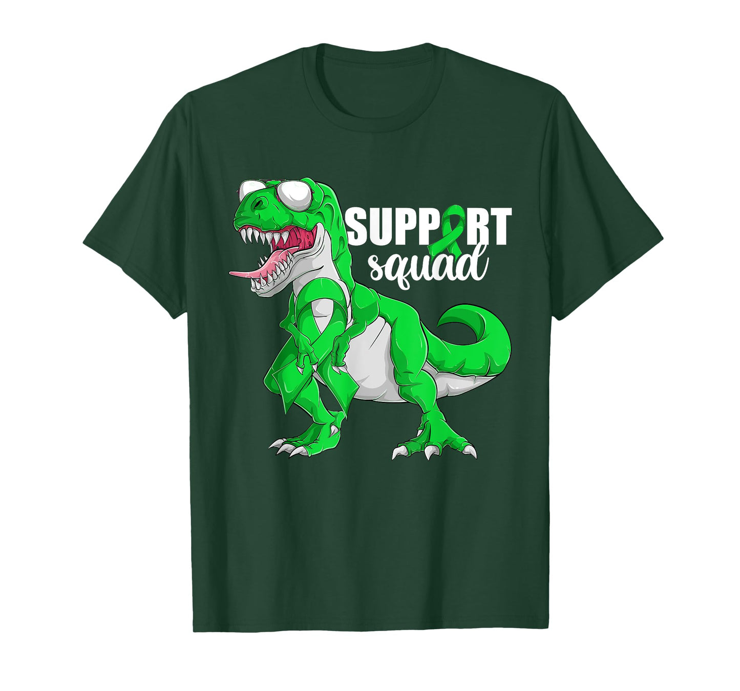 Trex Lymphoma Cancer Shirt, Boy Support Squad Green Dinosaur T-Shirt