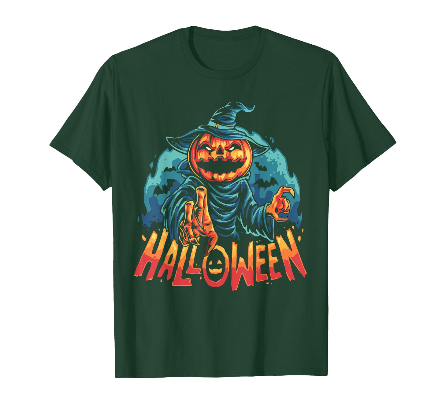 Funny Halloween Pumpkin Costume Spooky Outfit T-Shirt
