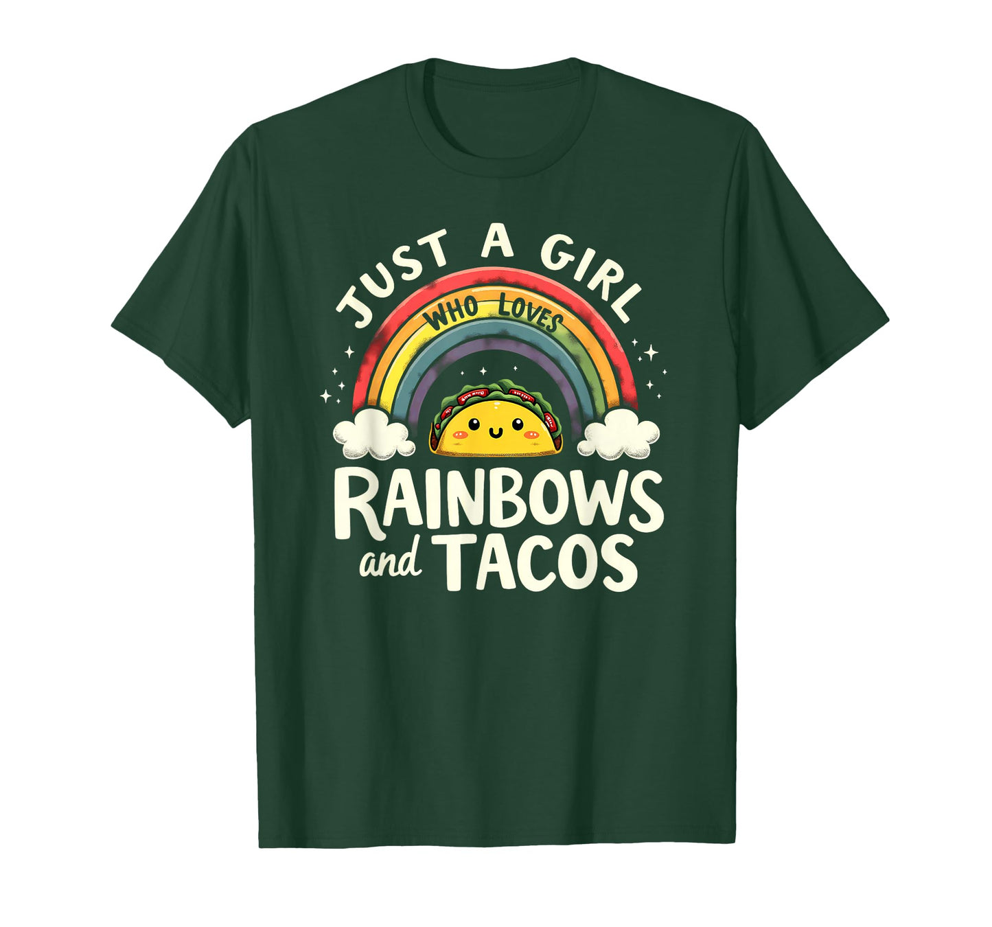 LGBT Pride Lesbian Just A Girl Who Loves Rainbows & Tacos T-Shirt